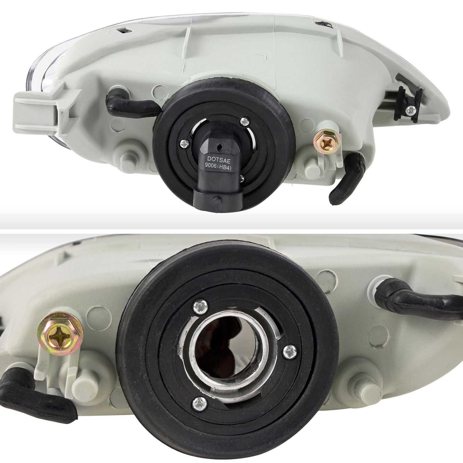 2002-2008 Toyota Solara/Camry/Corolla 9006 Fog Lights Kit Chrome/Smoke Lens