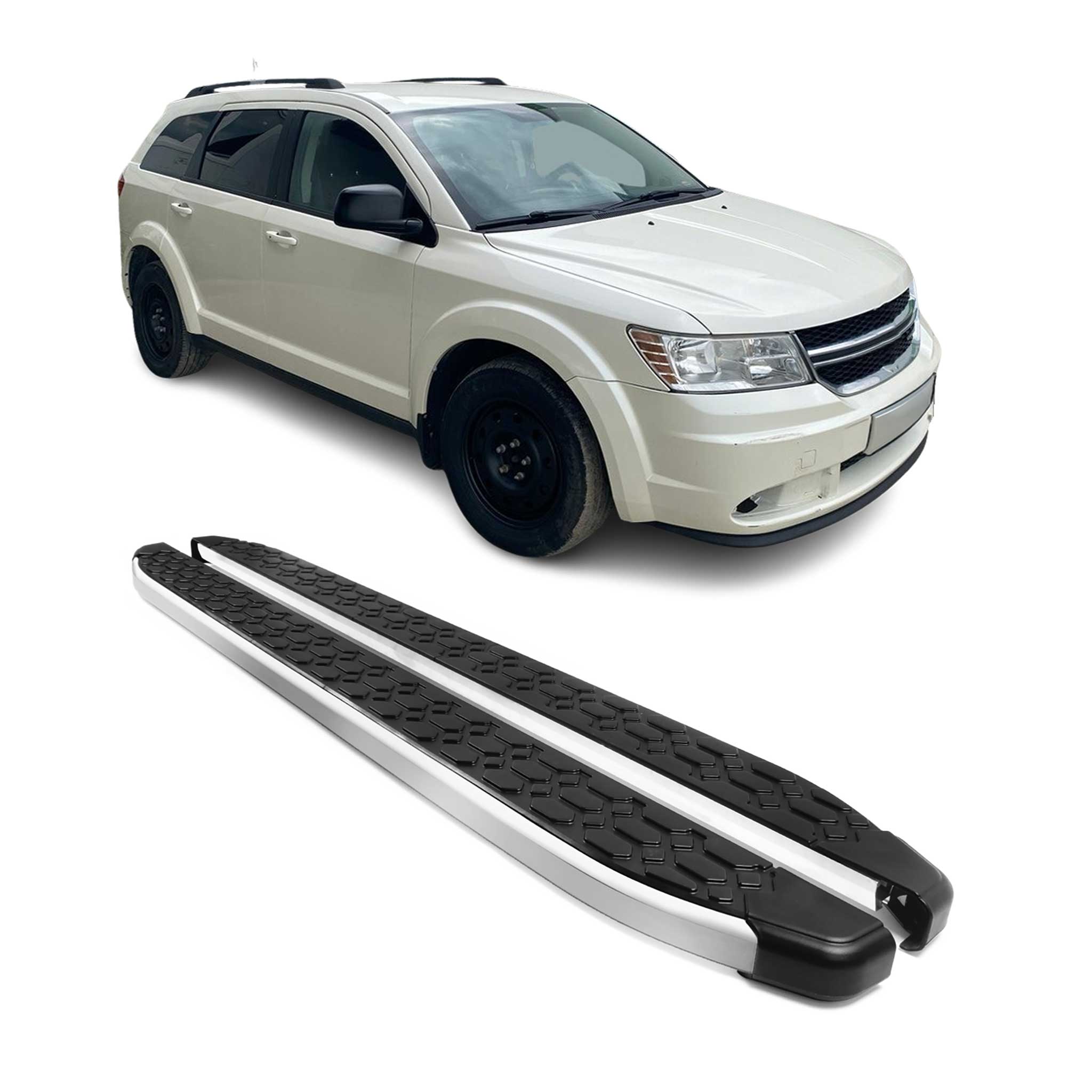2009-2020 Dodge Journey Nerf Bar Side Step Running Boards Alu 2x