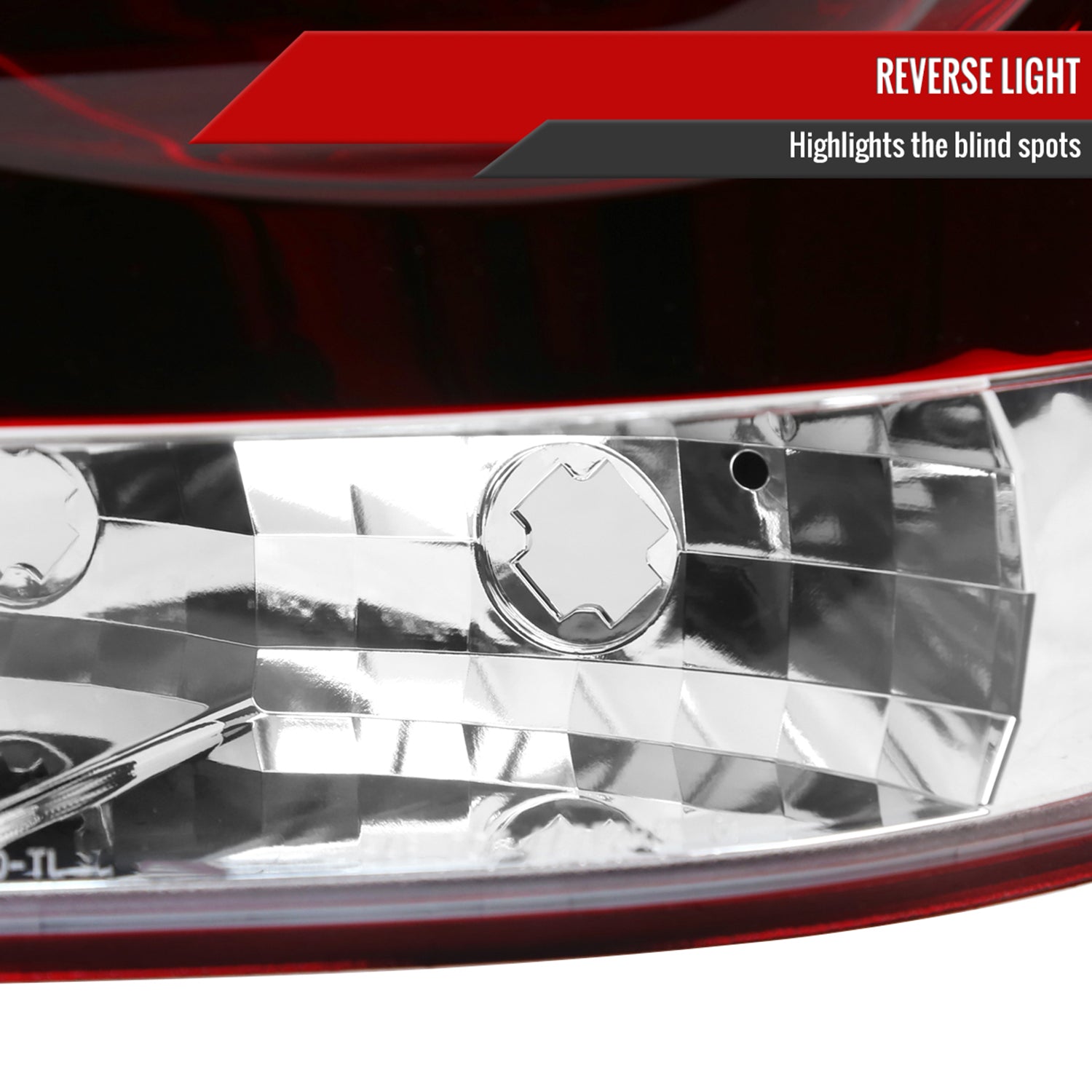 2005-2015 Nissan Armada LED Tail Lights Chrome Housing/Red Clear Lens