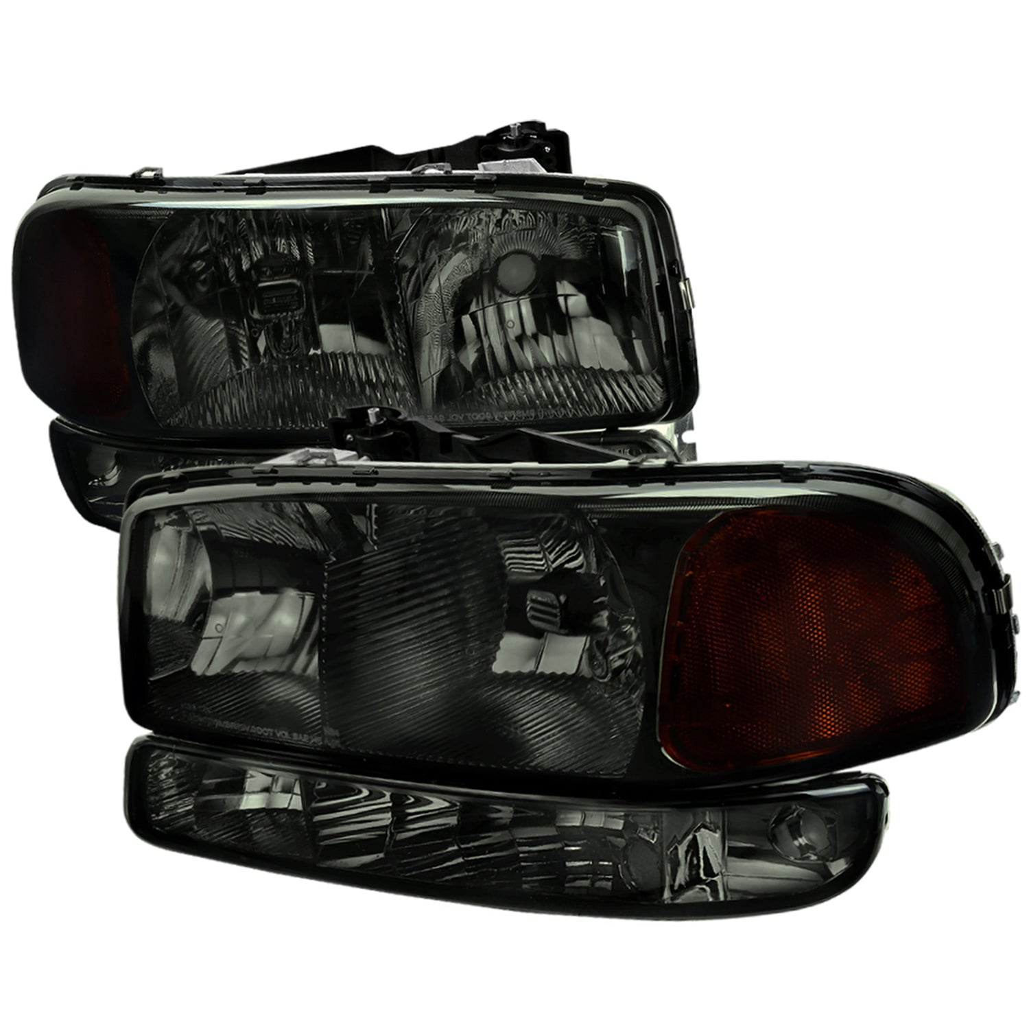 1999-2007 GMC Sierra/ Yukon/Yukon XL Factory Crystal Headlights Amber & Smoke
