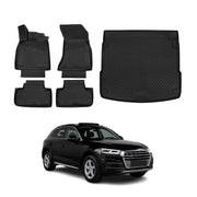 2018-2025 Audi Q5 SQ5 2.gen Floor Mats & Cargo Liner Full Set All Weather Black