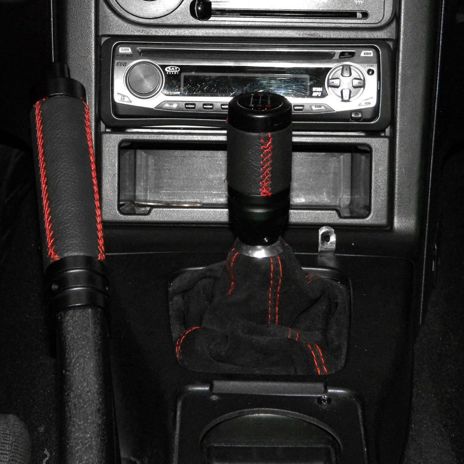 1992-2001 Honda Civic/Del Sol Acura Integra JDM Manual Shift Boot Red Stitching