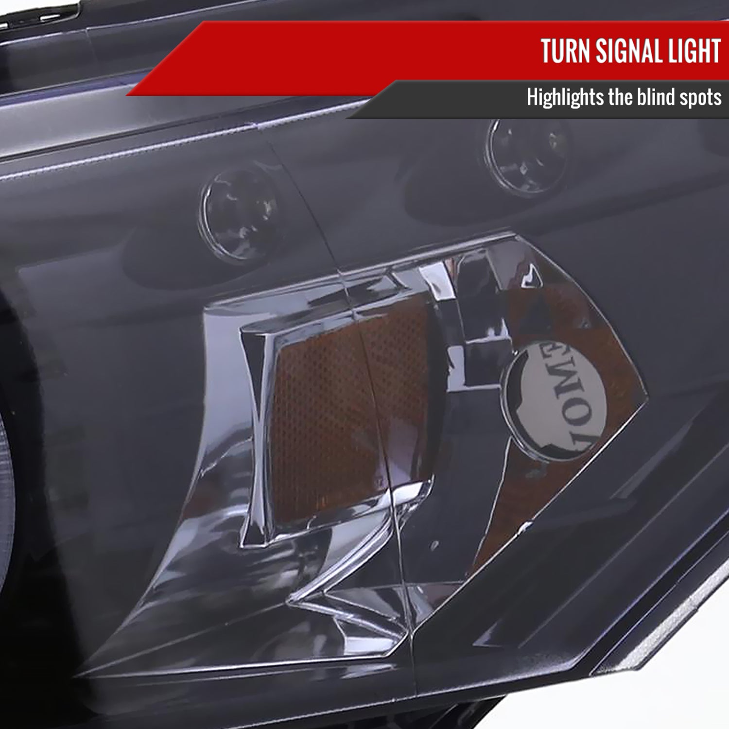 2008-2012 Honda Accord Coupe Dual Halo Projector Headlights Glossy Black/Smoke