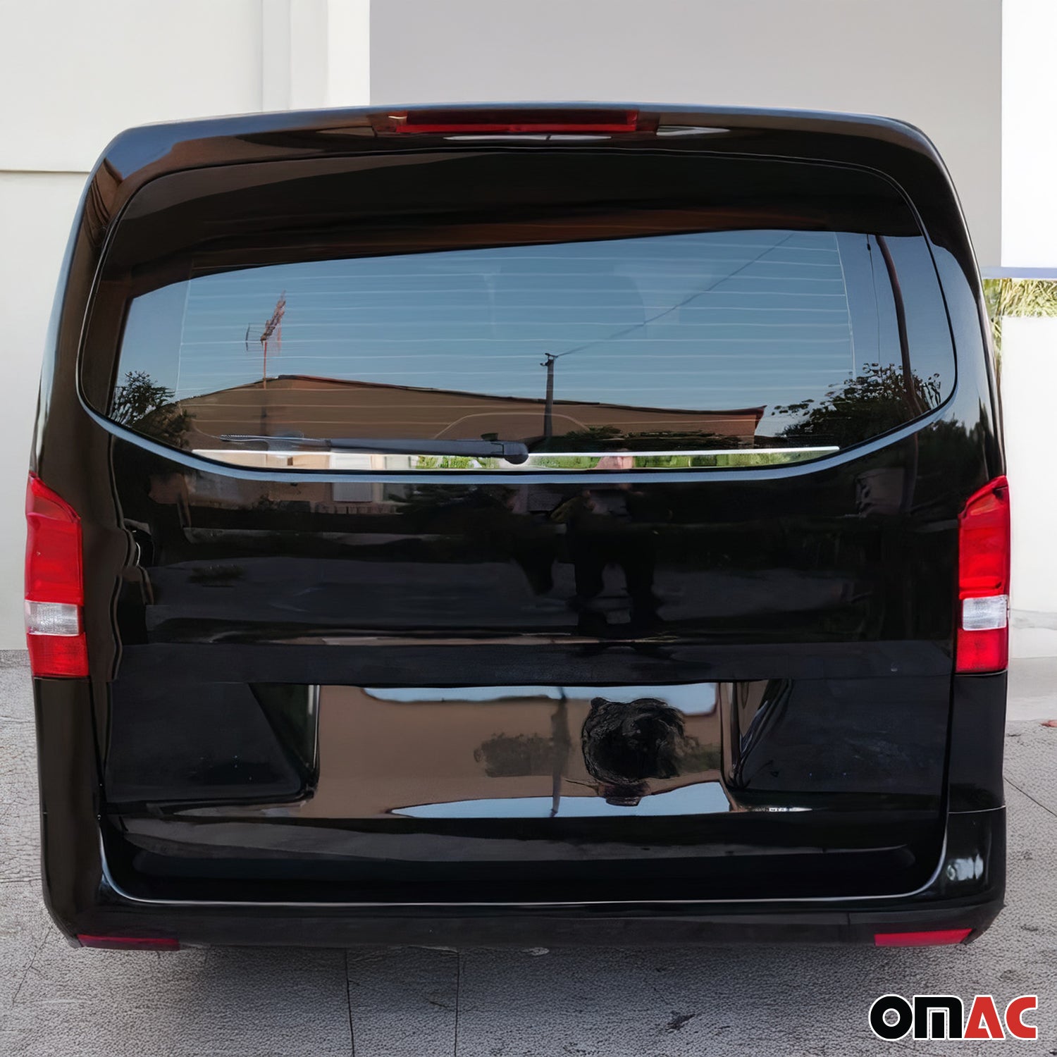 2016-2024 Mercedes Metris Trunk Window Molding Trim Streamer Stainless Steel