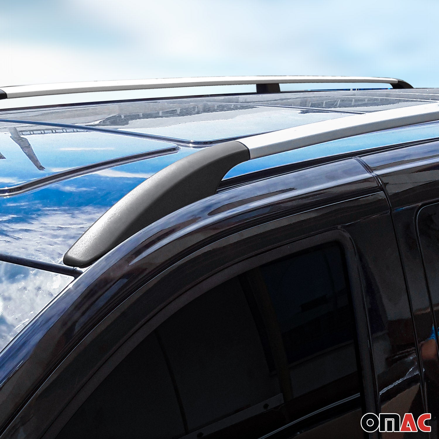 2016-2023 Mercedes Metris L2 MWB Roof Racks & Roof Rails Silver Set