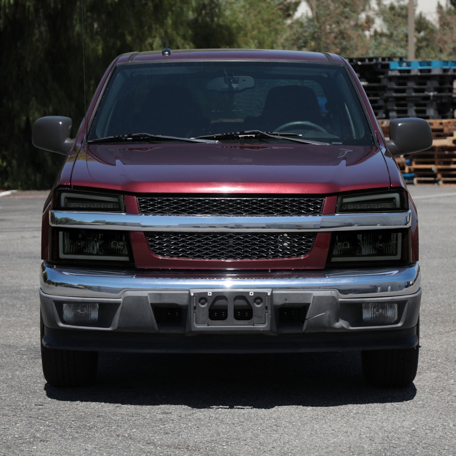 2004-2012 Chevy Colorado/ Canyon/ISUZU I-Series Factory Headlights LED Smoke