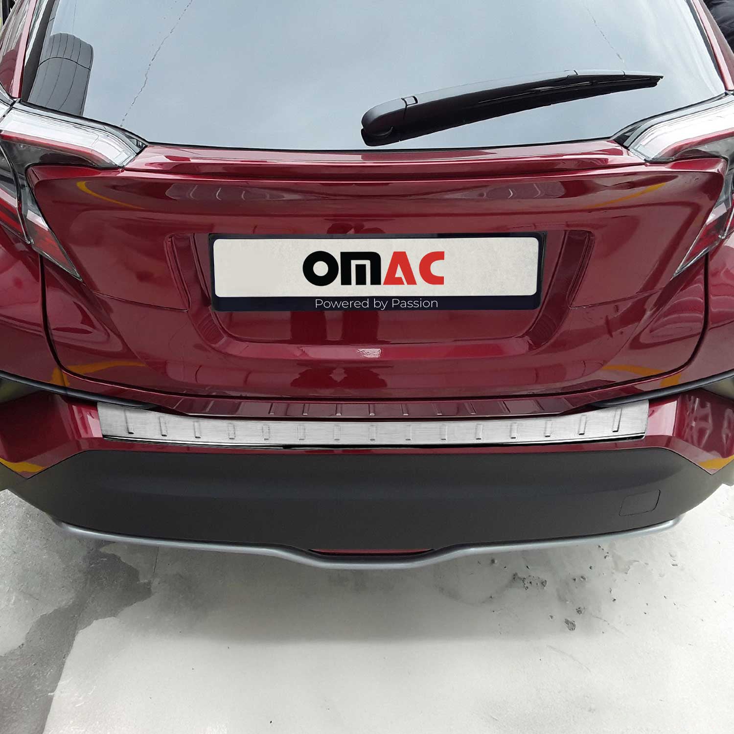 2018-2022 Toyota C-HR Rear Bumper Guard Stainless Steel Brushed