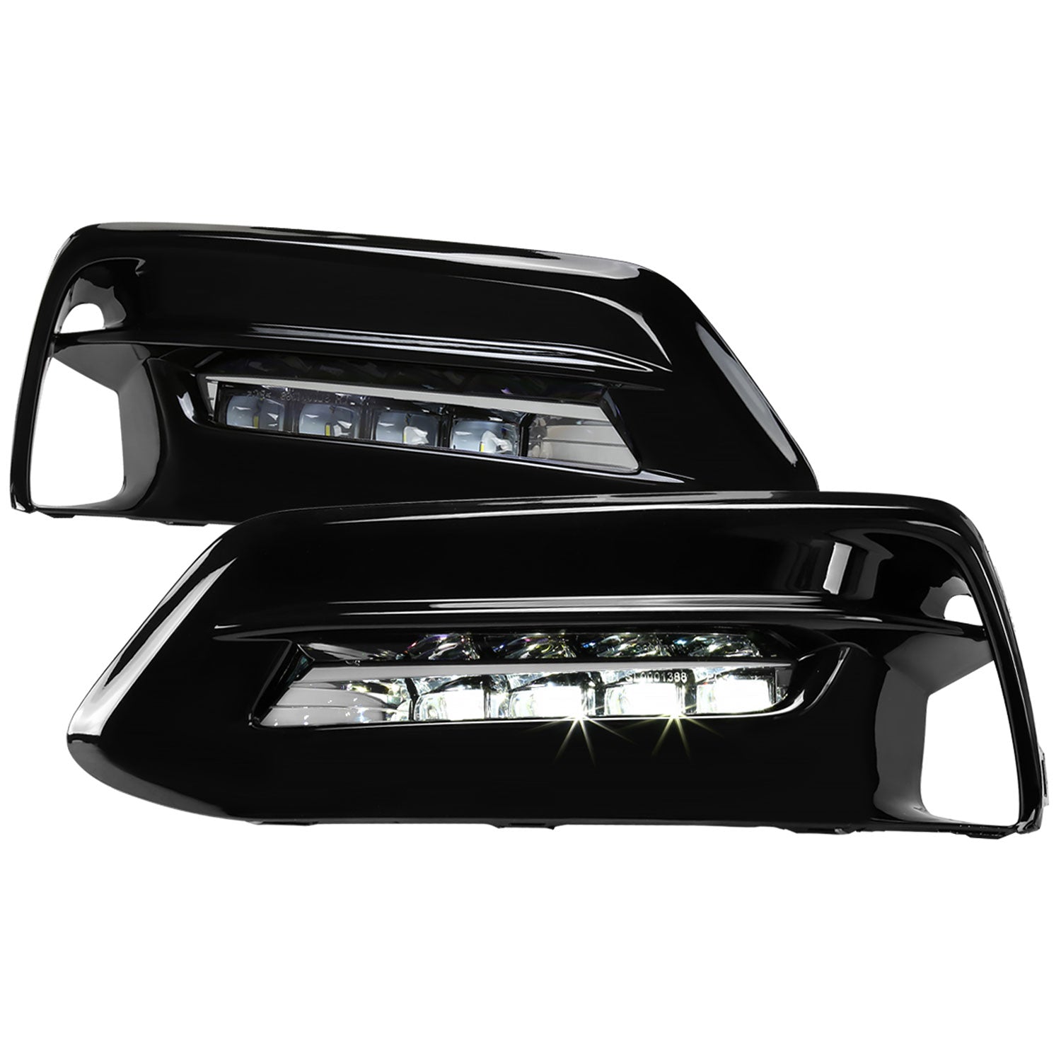 2018-2020 Honda Accord LED Fog Lights Kit Switch & Wiring Harness Chrome/Clear