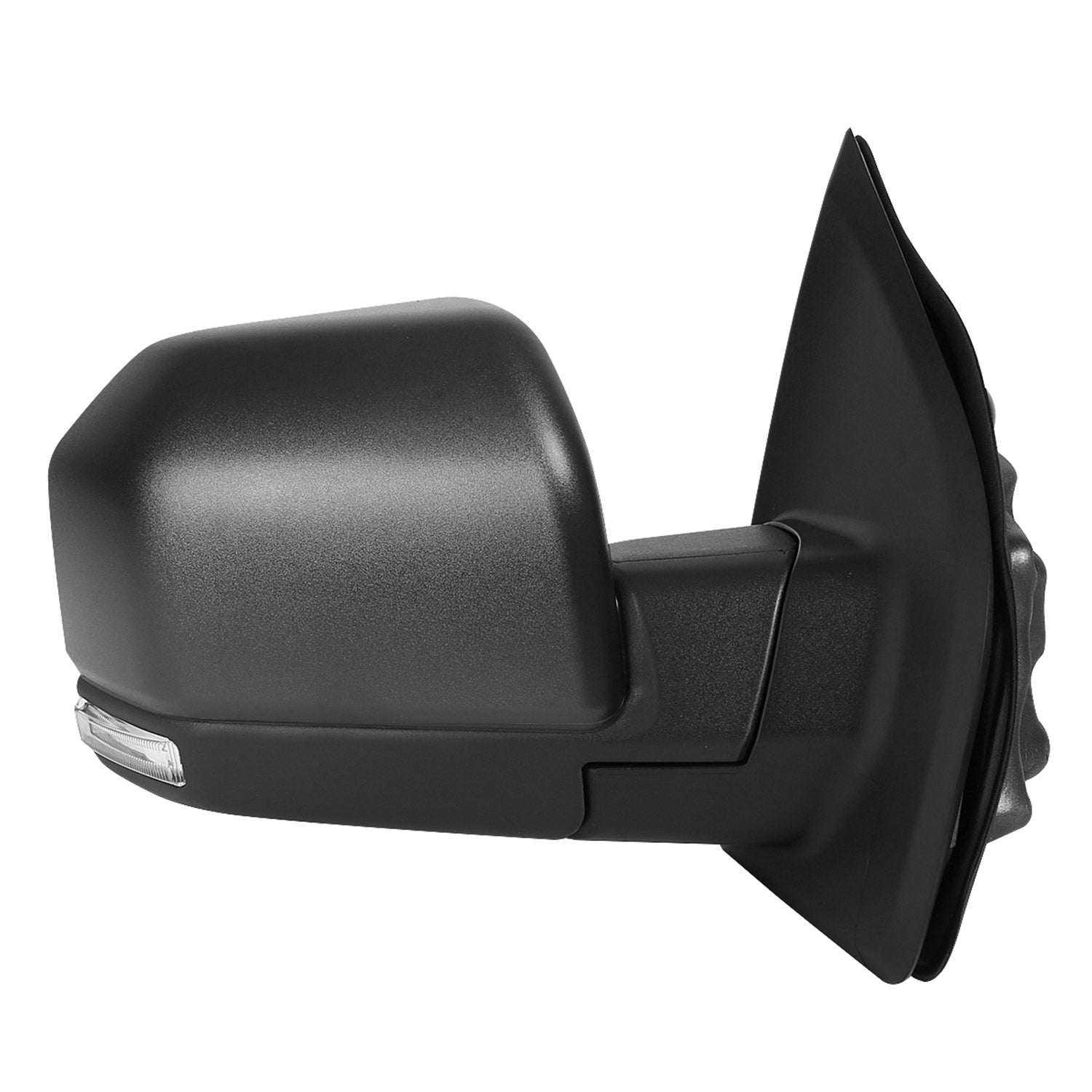 2015-2020 Ford F-150 Black Heated Side Mirror LED Turn Signal Passenger Side
