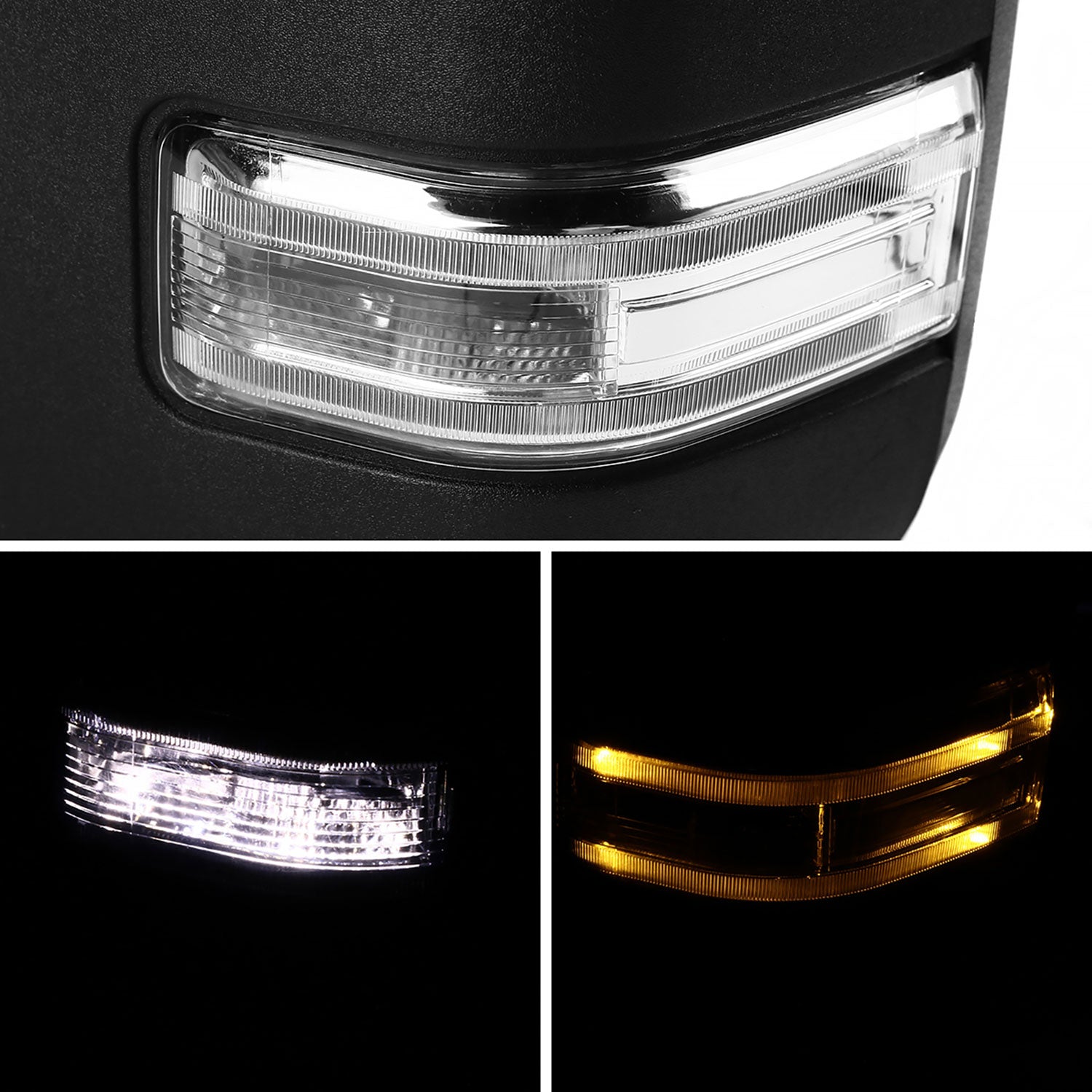 1999-2016 Ford F-250/F-350/F-450 Heated Chrome Towing Mirrors & Turn Signal