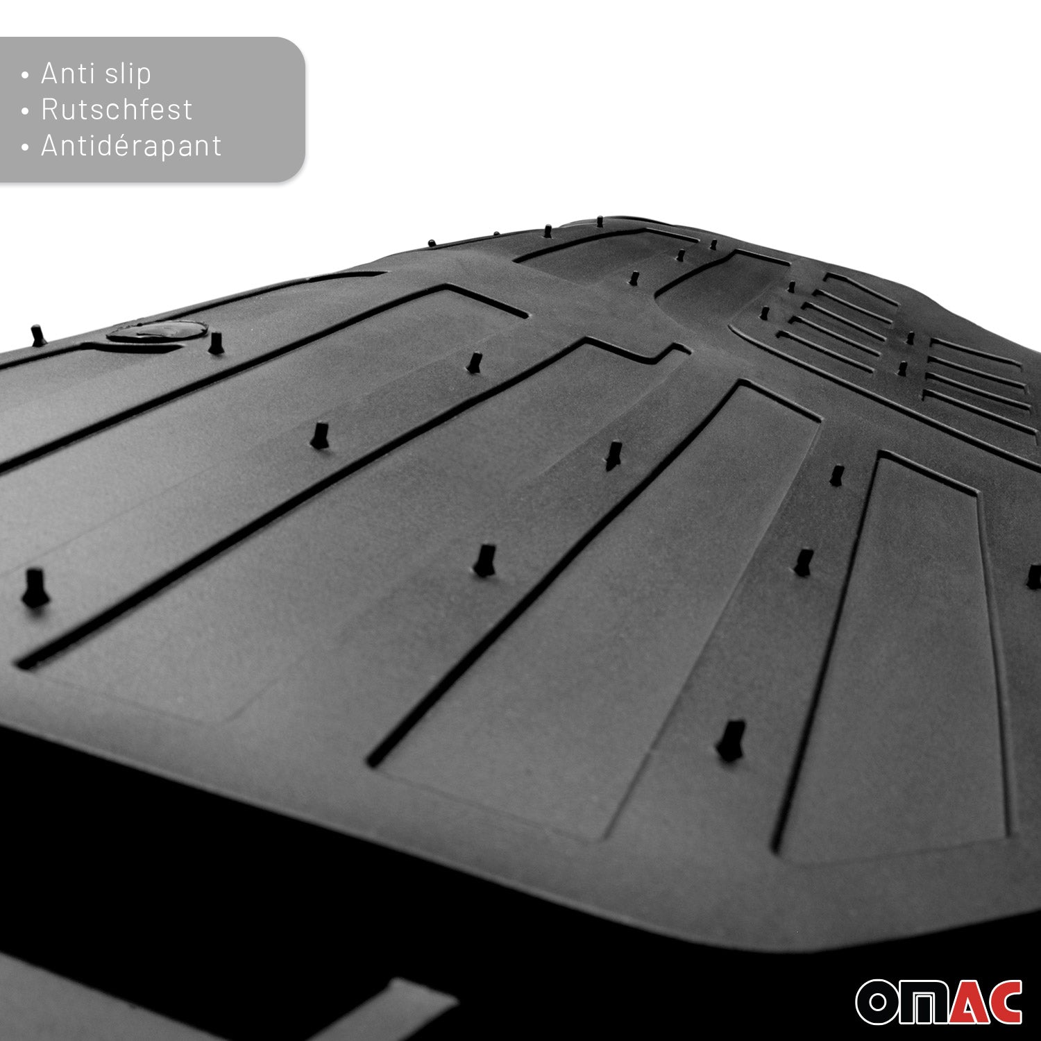 Porsche Semi-Custom fit Floor Mats Liner All Weather 3D Black Waterproof 4Pcs