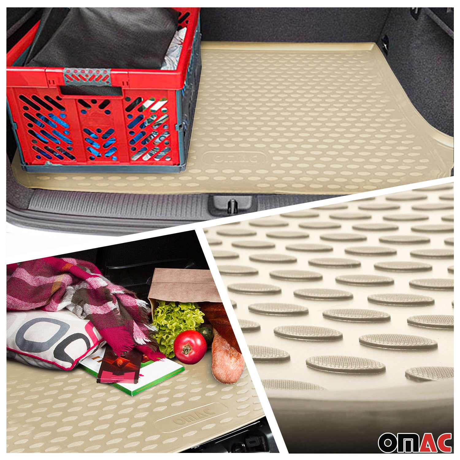 2013-2018 Volvo S60 Floor Mats & Cargo Liner Full Set All Weather Beige