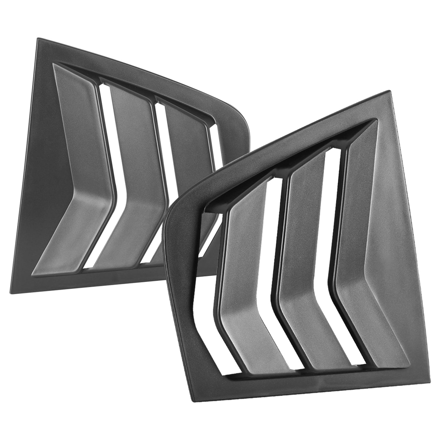 2011-2021 Dodge Charger Matte Black Side Window Louvers Vent