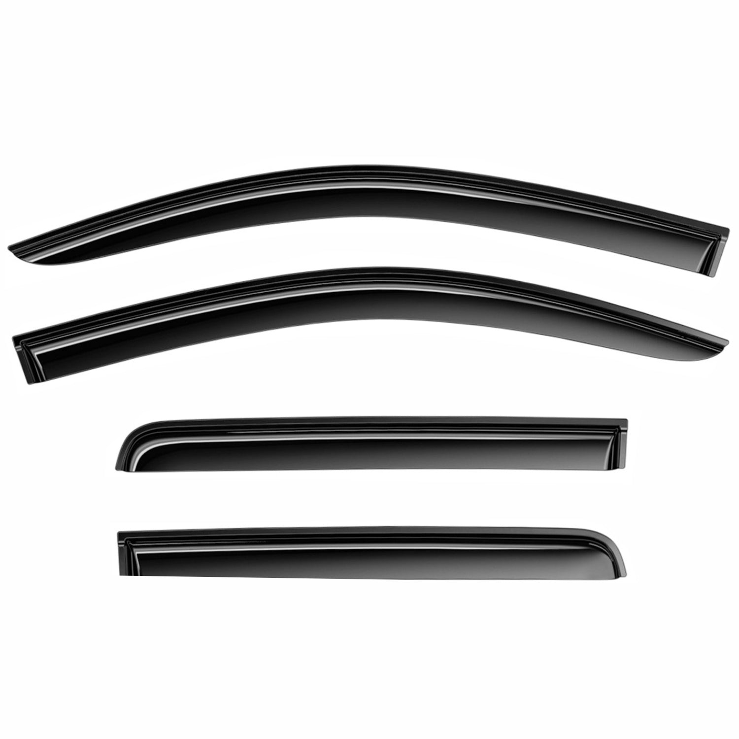 Clim Art Wind Deflectors for Toyota Tundra 2022-2025 CrewMax Tape-On 4 Pcs