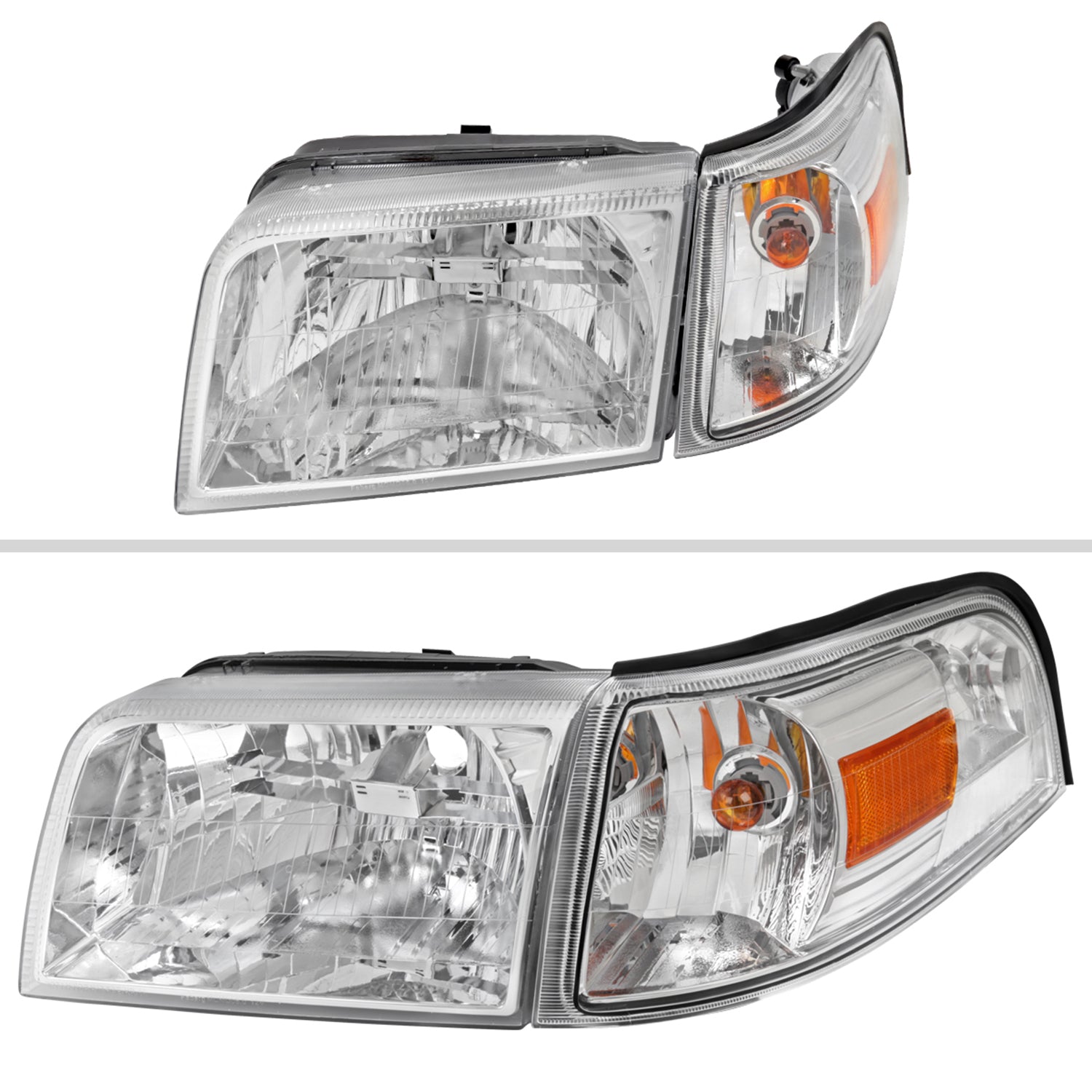 2006-2011 Mercury Grand Marquis Factory Headlights & Corner Lamps Chrome