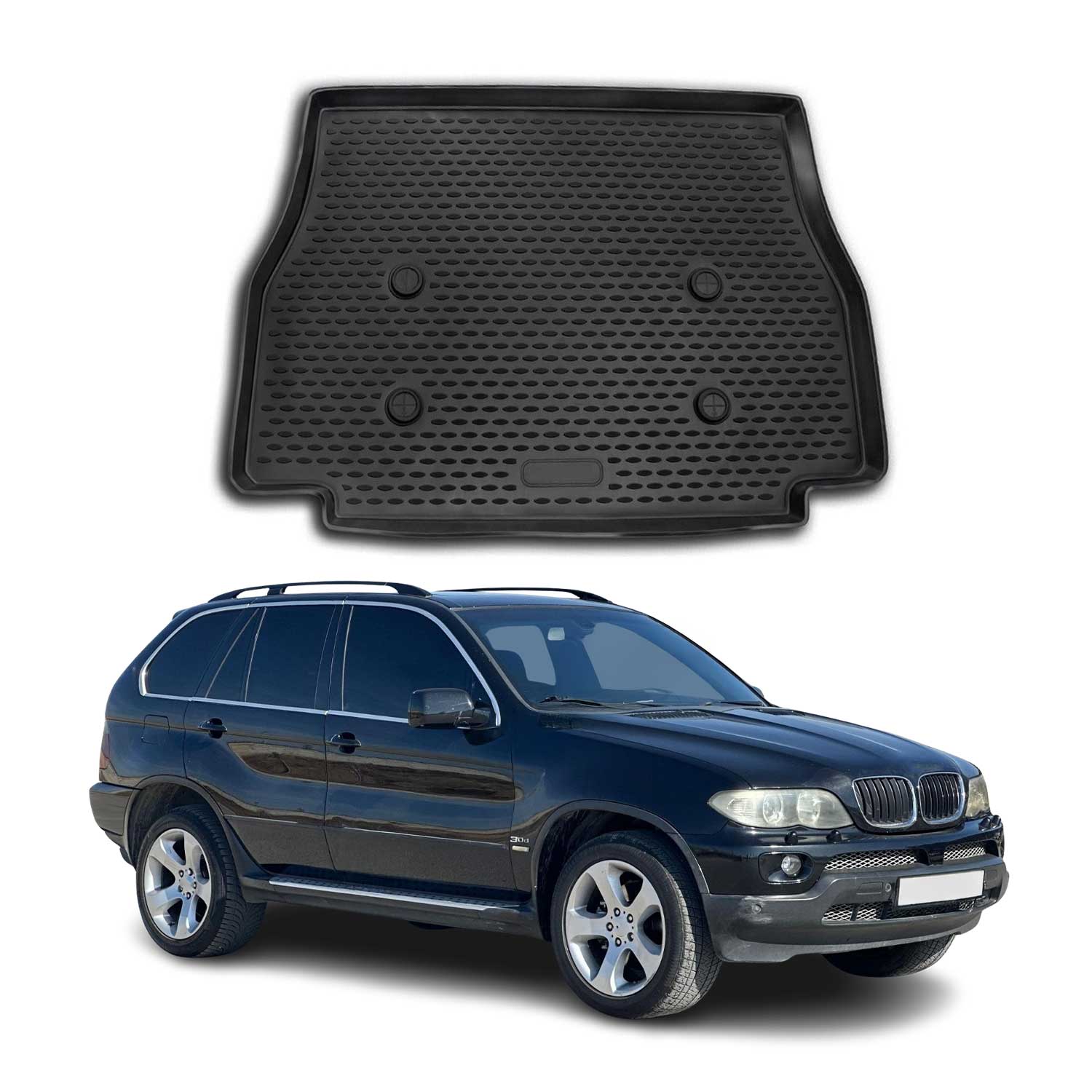 2000-2006 BMW X5 E53 Cargo Liner Trunk Mat All Weather Black