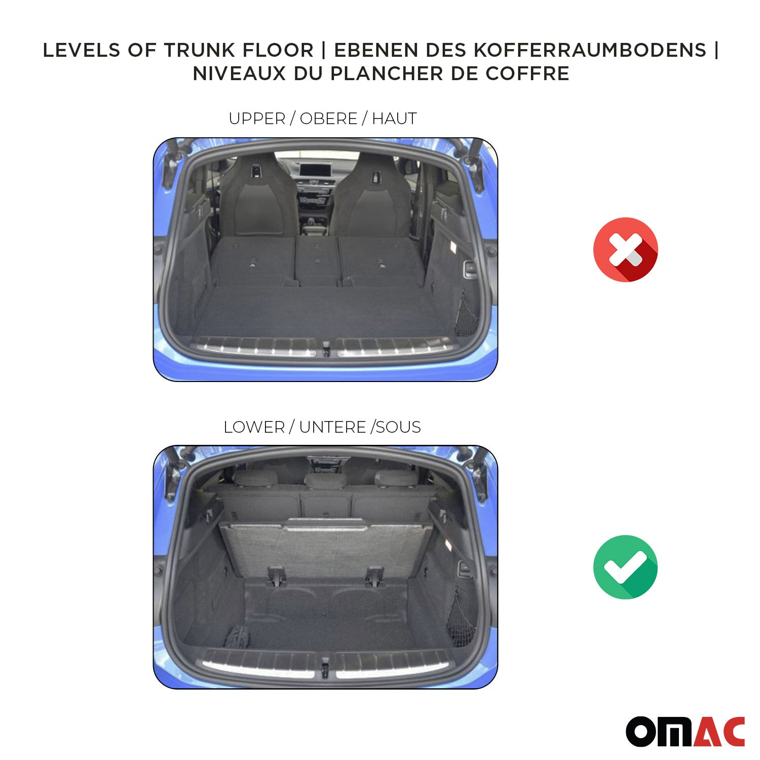2019-2026 Toyota Corolla Hatchback Cargo Liner Trunk Mat All Weather All Type Engine Lower Trunk