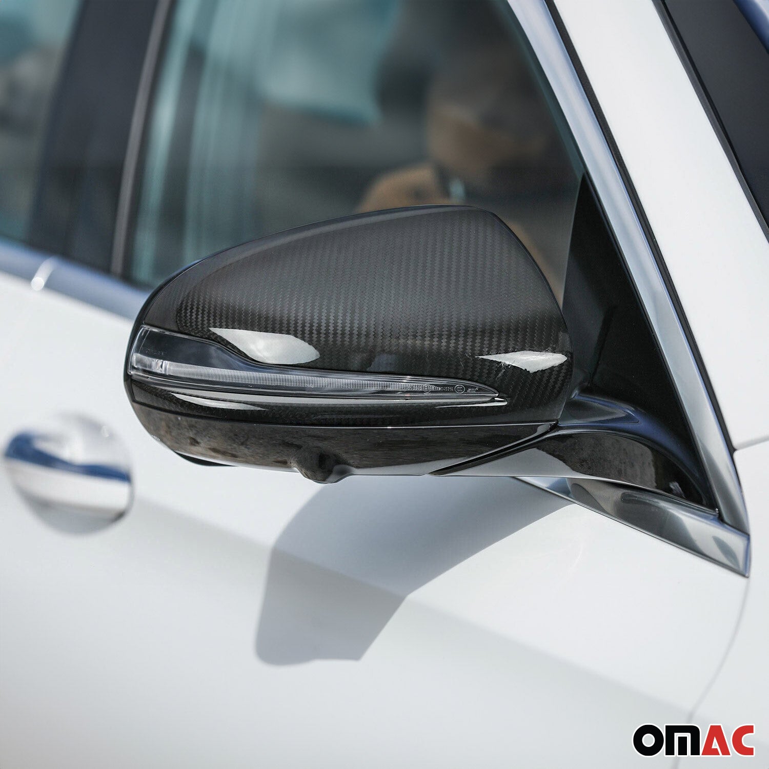 2019-2023 Mercedes G Class W463 Side Mirror Cover Caps Carbon Fiber 2Pcs