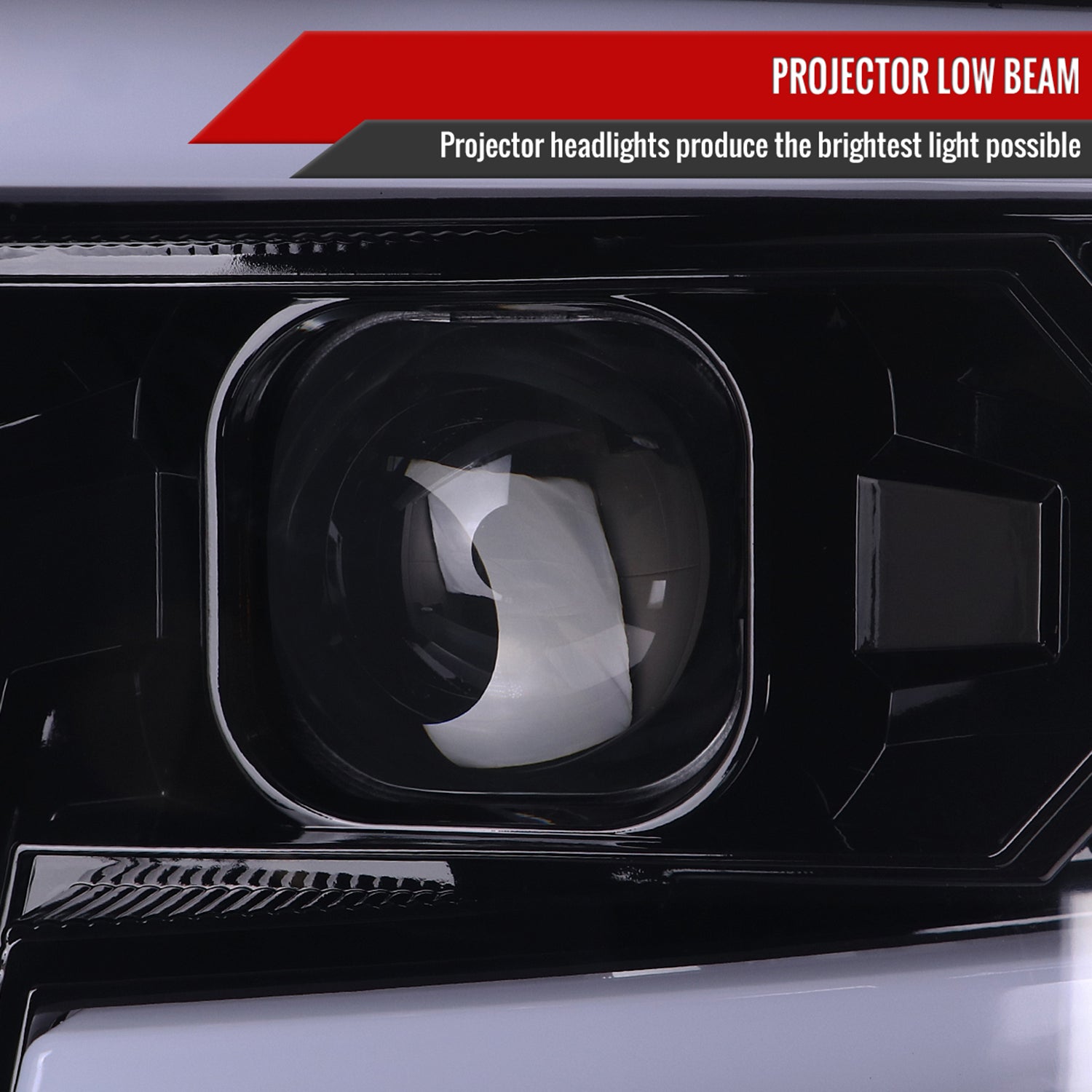 2015-2019 Chevy Silverado 2500HD/3500HD LED Signal Projector Headlights Smoke