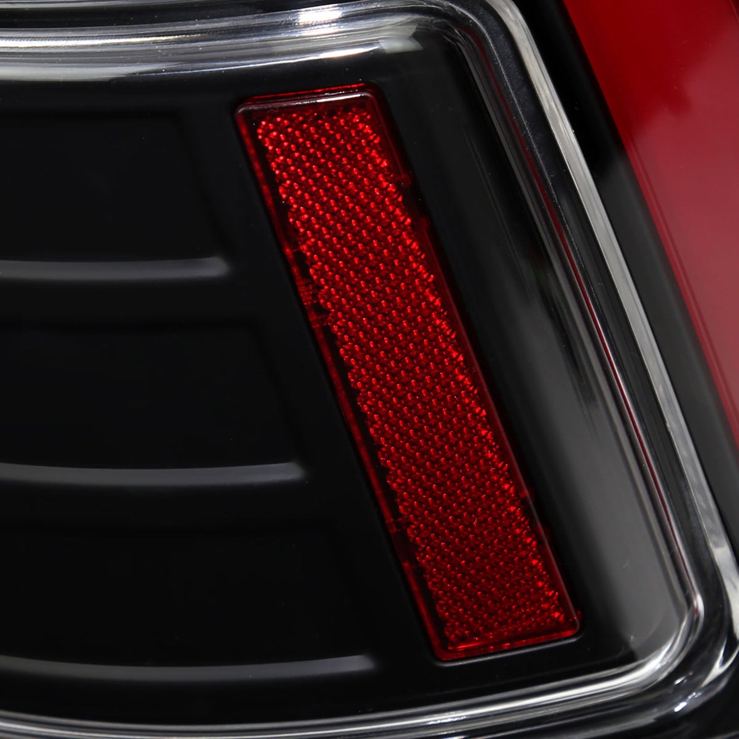 2009-2018 Dodge RAM 1500 2500 3500 Red LED Bar Tail Lights Matt Black