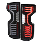 2019-2023 Chevy Silverado 1500/2500HD/3500HD LED Tail Lights Matt Black
