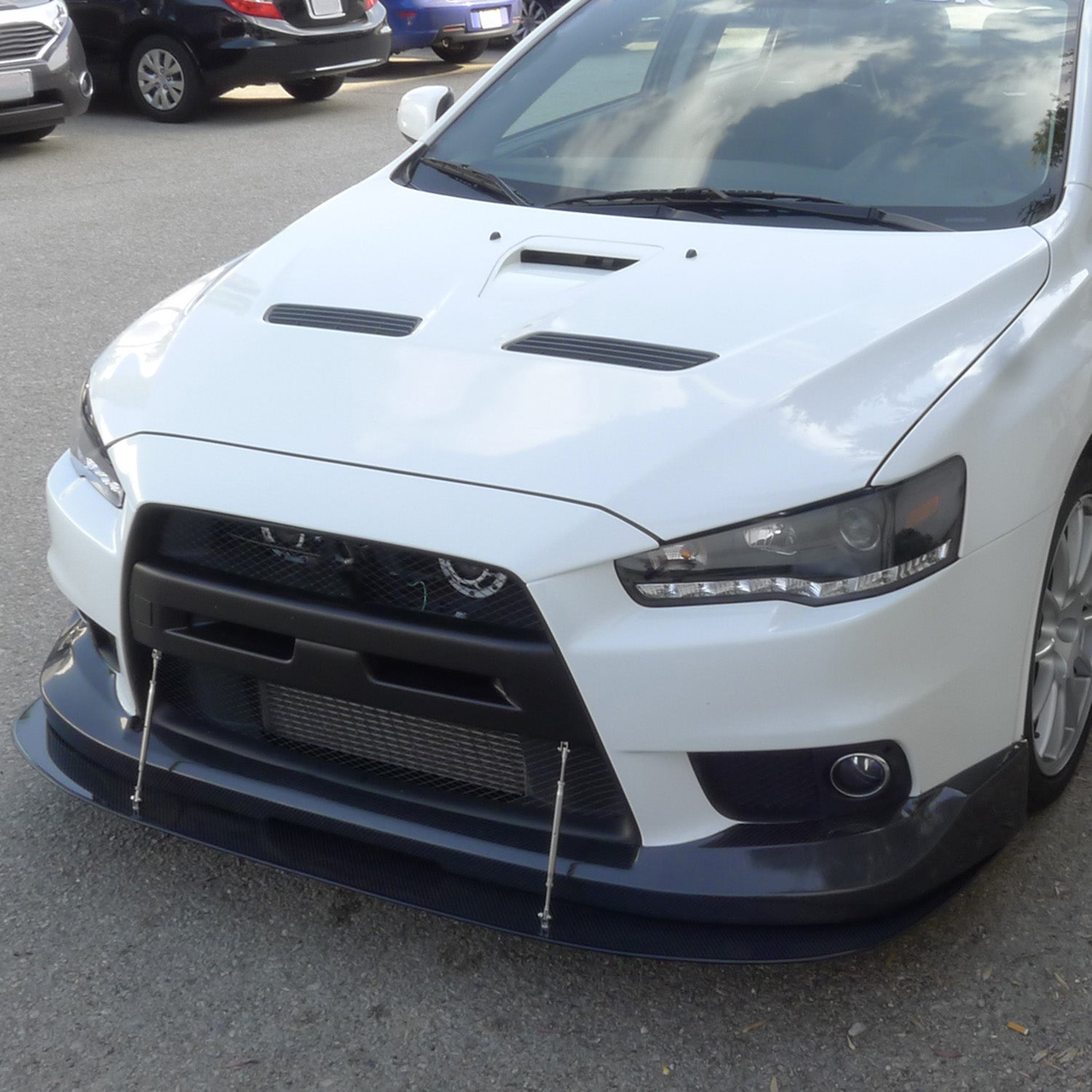 2008-2015 Mitsubishi Lancer EVO Projector Headlights SMD LED Light Strip Black