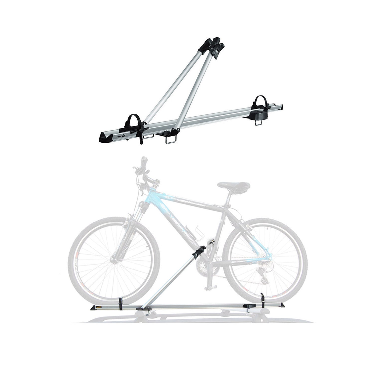 Pro Bike Carrier Roof Mount Aluminum Bicycle Rack Cycling Holder Car Truck SUV
