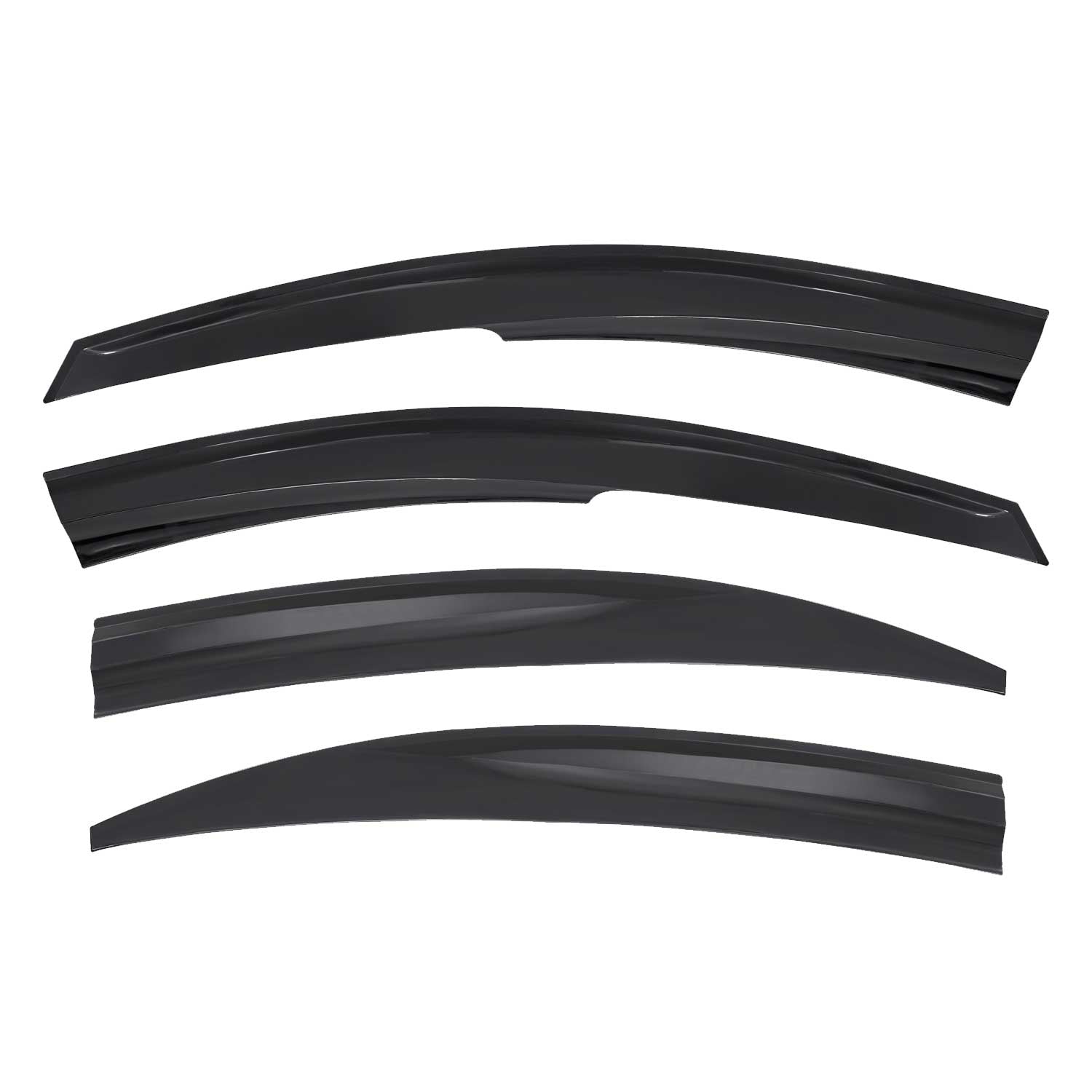 2006-2011 Hyundai Accent Sedan Window Visor Vent Rain Deflector 4Pcs Smoke