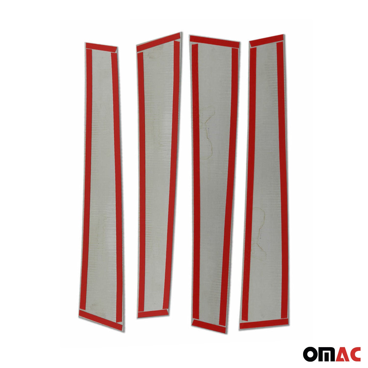 2019-2026 Toyota Corolla Sedan Window B Pillar Posts Door Trim Stainless Steel Silver 4x