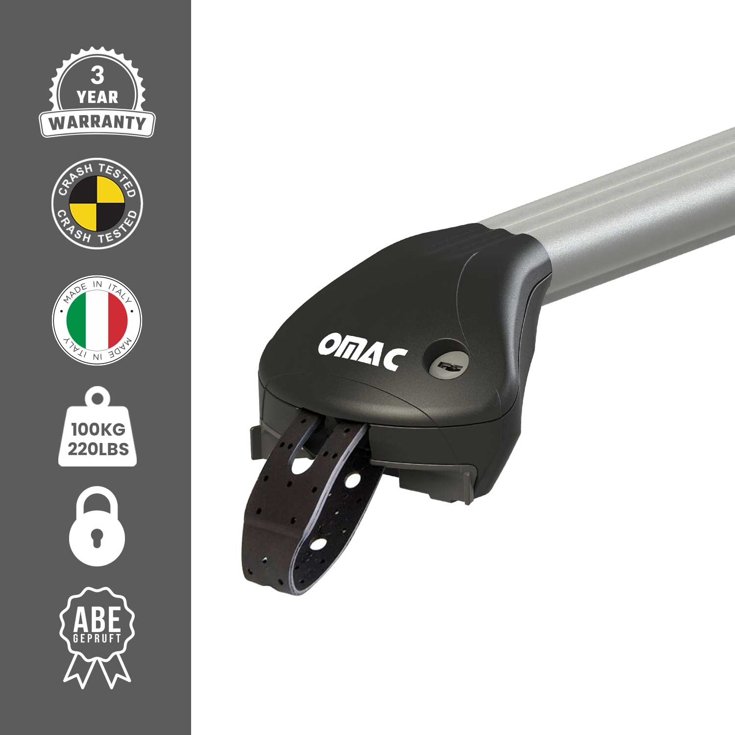 Roof Rack Cross Bars Luggage Carrier for BMW X4 G02 2019-2024 Alu Silver 2x