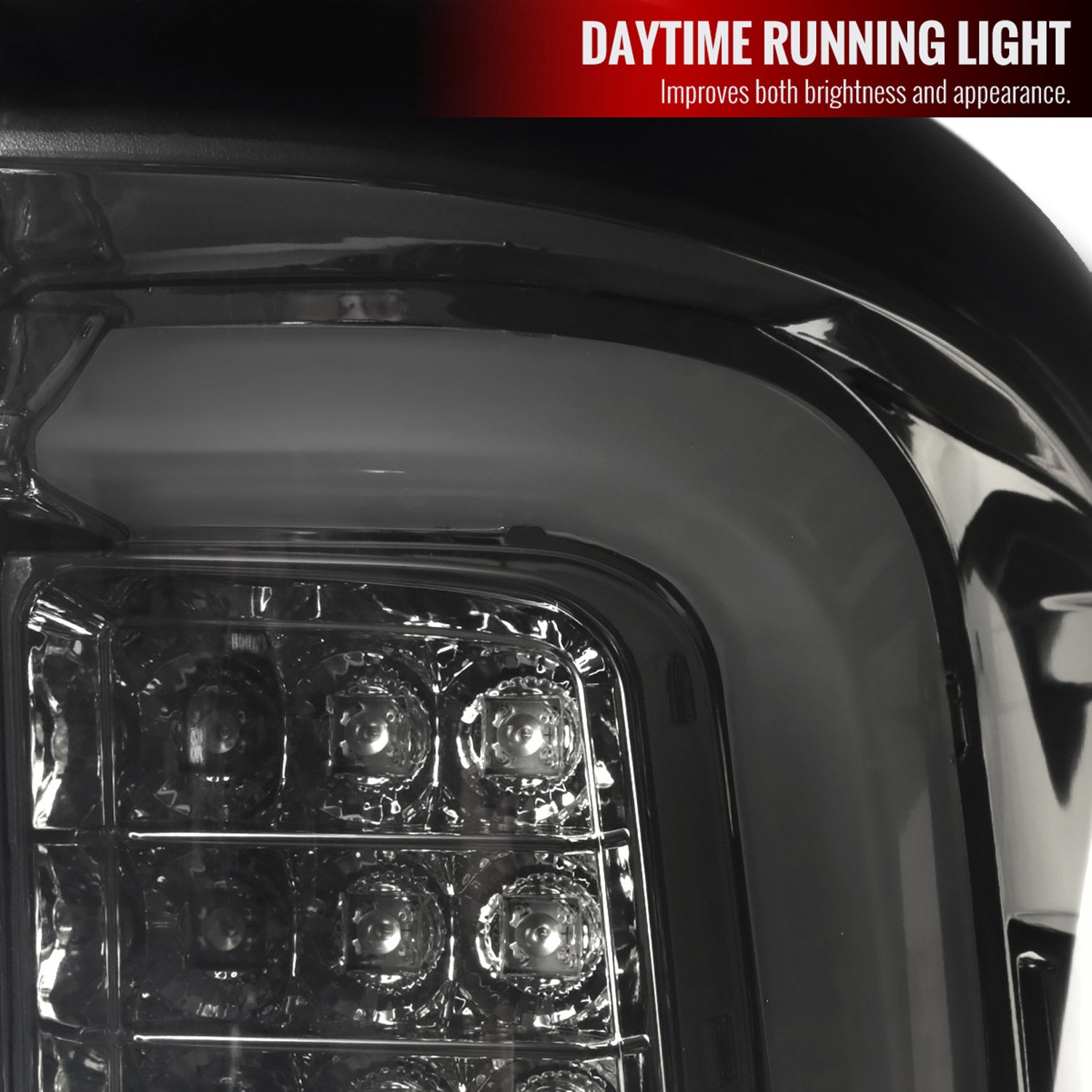2014-2018 GMC Sierra 1500/2500HD/3500HD LED Tail Lights Chrome/Smoke Lens