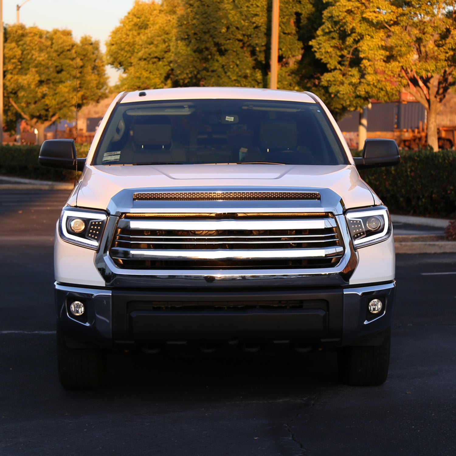 2014-2021 Toyota Tundra LED CBar Projector Headlights LED Signal Lights Black