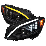 2015-2018 Mercedes-Benz C-Class W205 Full LED Headlights Signal Black