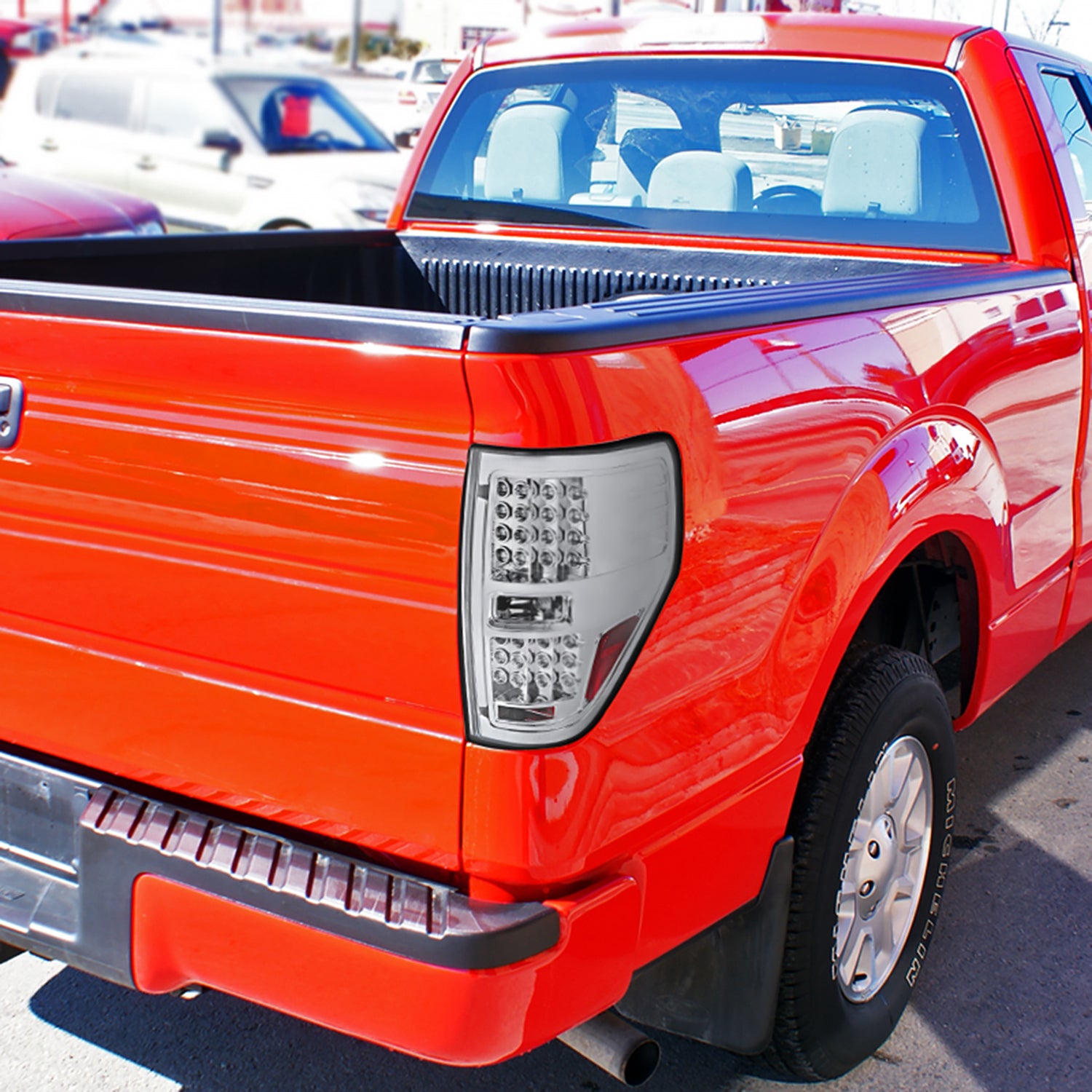 2009-2014 Ford F-150 LED Tail Lights Chrome Housing/Clear Lens