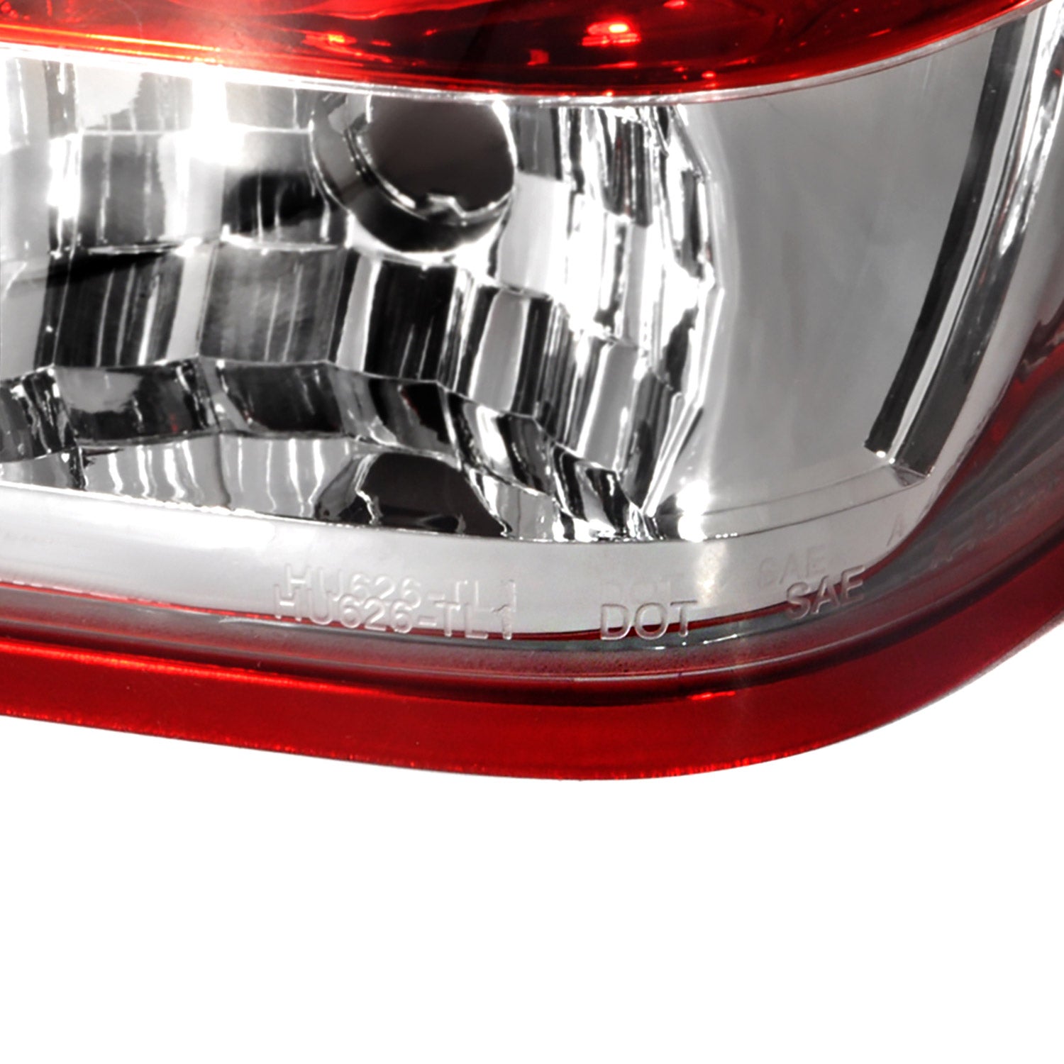 2004-2015 Nissan Titan LED Tail Lights Chrome Housing/Red Clear Lens
