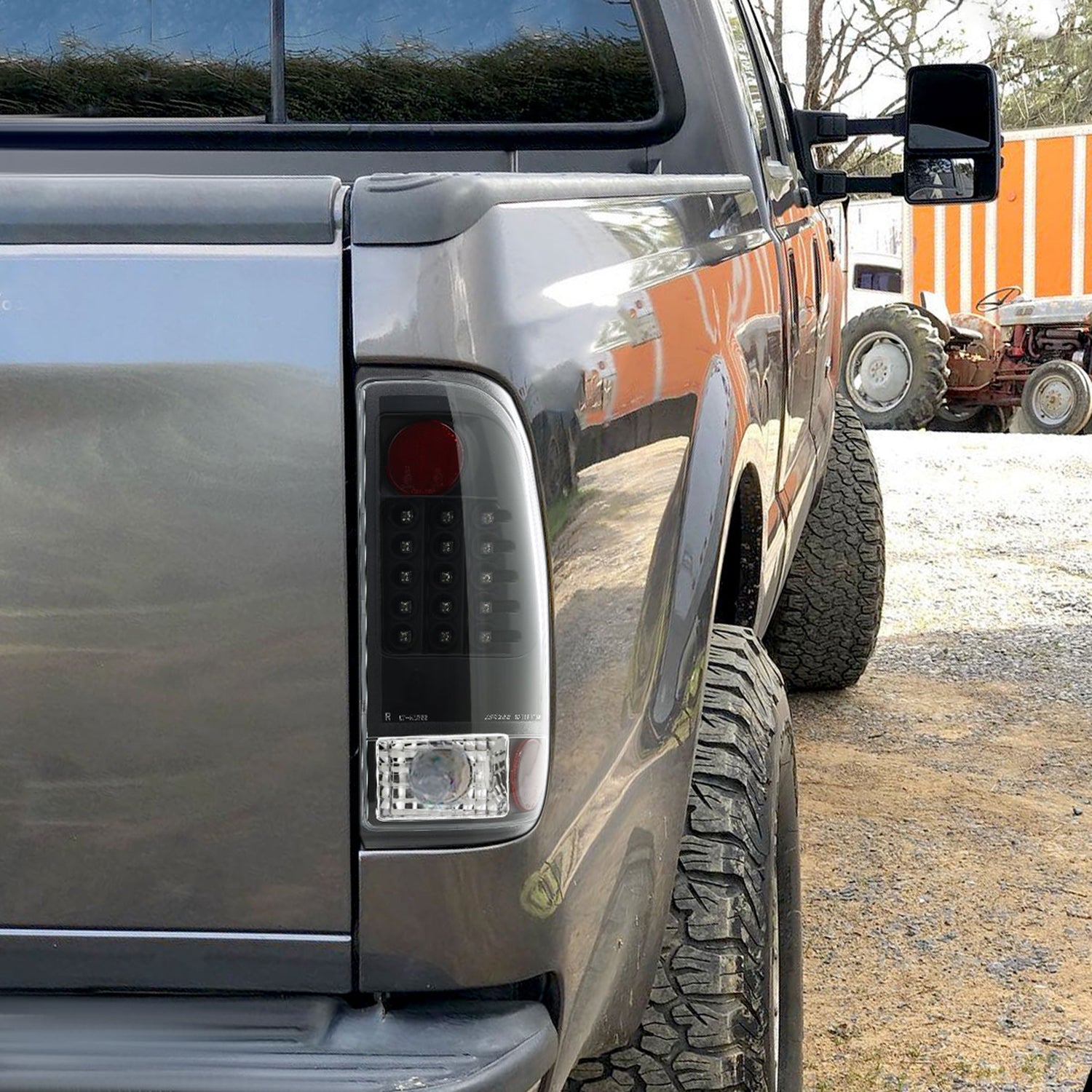 1997-2007 Ford F-150/F-250/350/450/550 Styleside V2 LED Tail Lights Matt Black