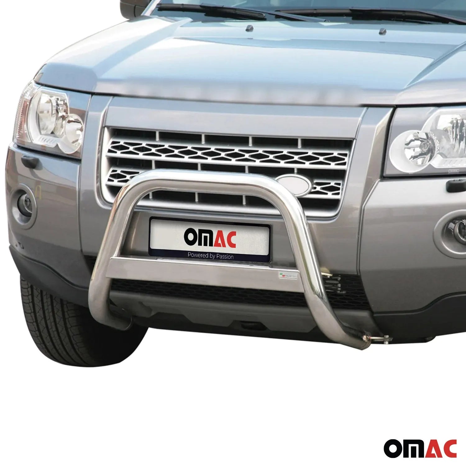 2008-2015 Land Rover LR2 Bull Bar Push Front Bumper Grille Stainless Steel Silver 1Pc