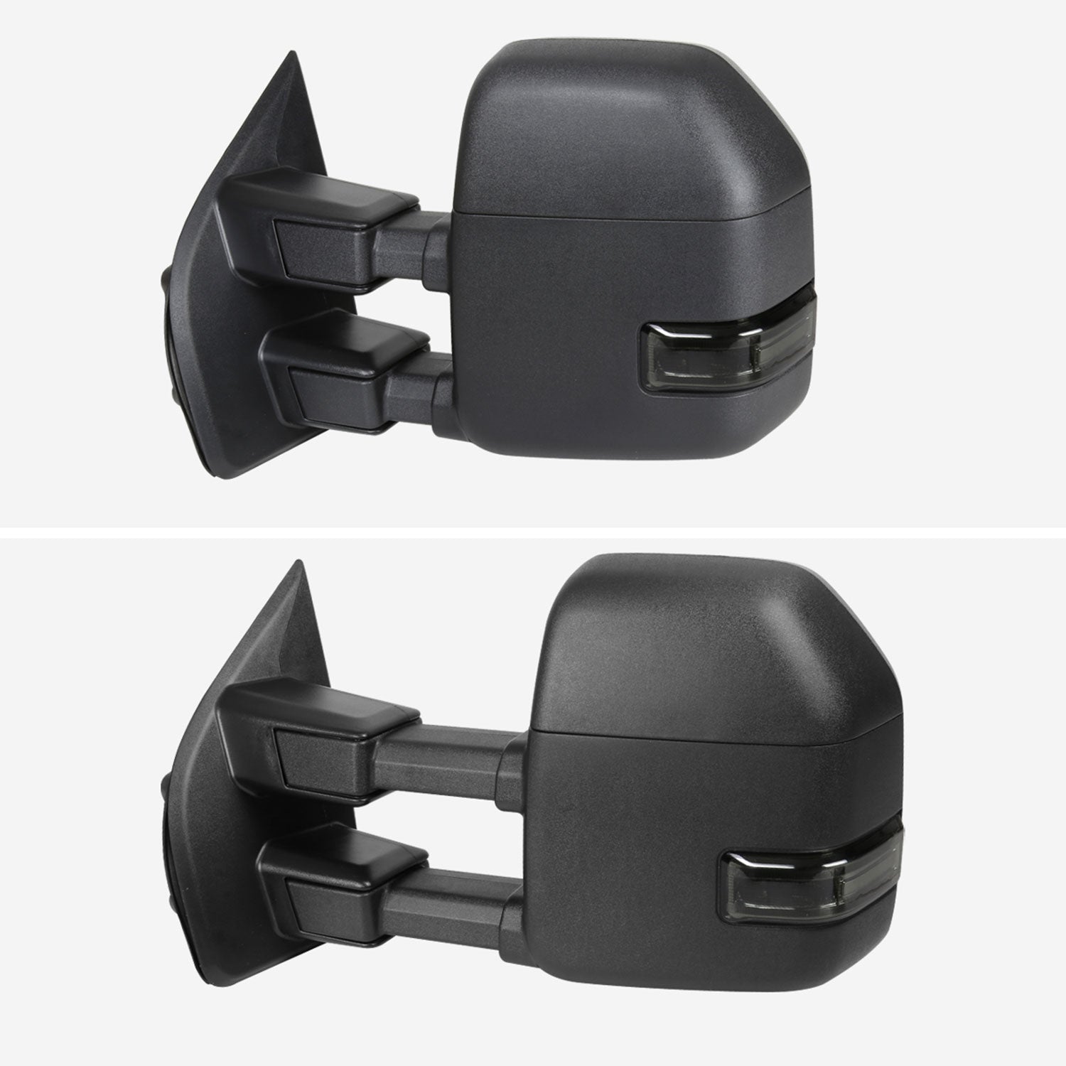 2017-2019 Ford F-250/350/450/550 Super Duty Heated&Manual Towing Mirrors Smoke
