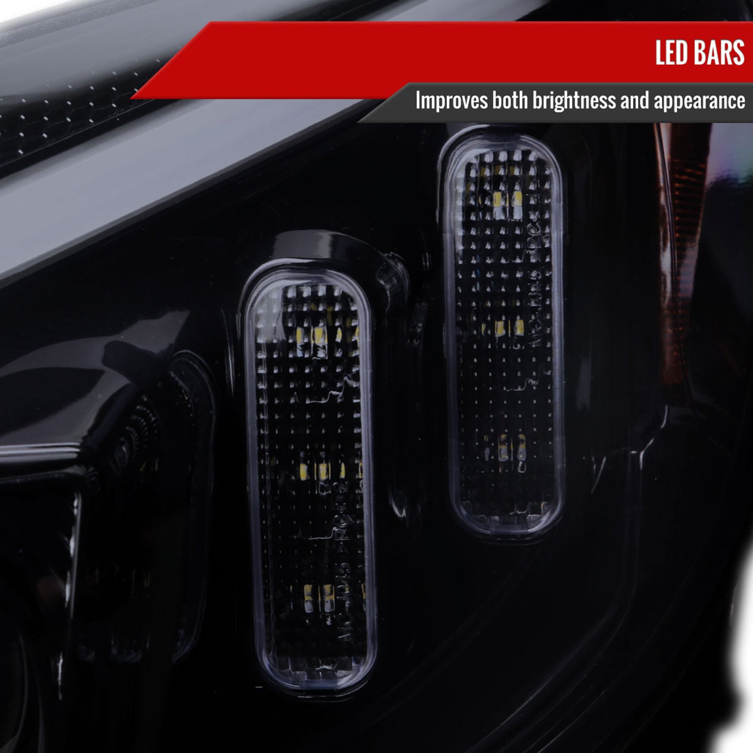 2015-2018 Mercedes-Benz C-Class W205 LED Headlights Signal Black/Light Smoke