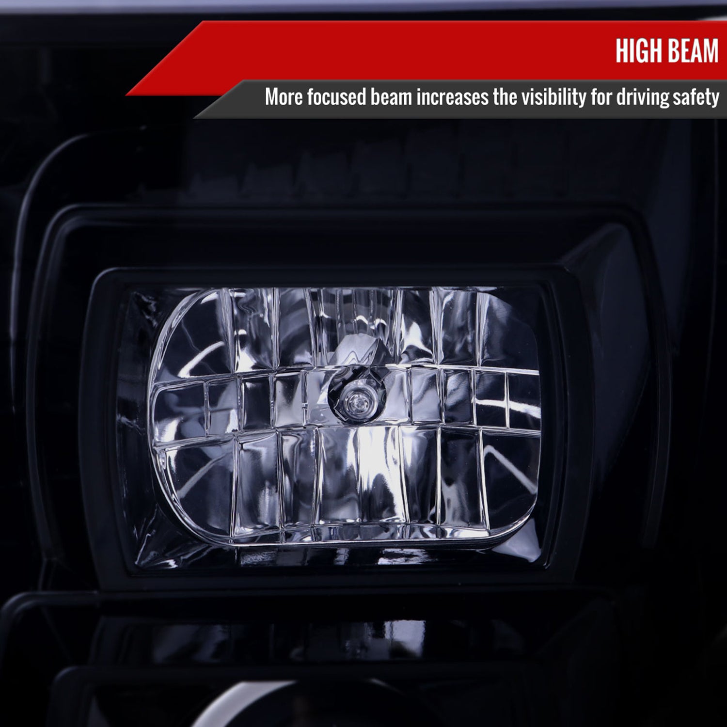 2007-2014 GMC Yukon/XL 1500/XL 2500 LED Turn Signal Projector Headlights Smoke