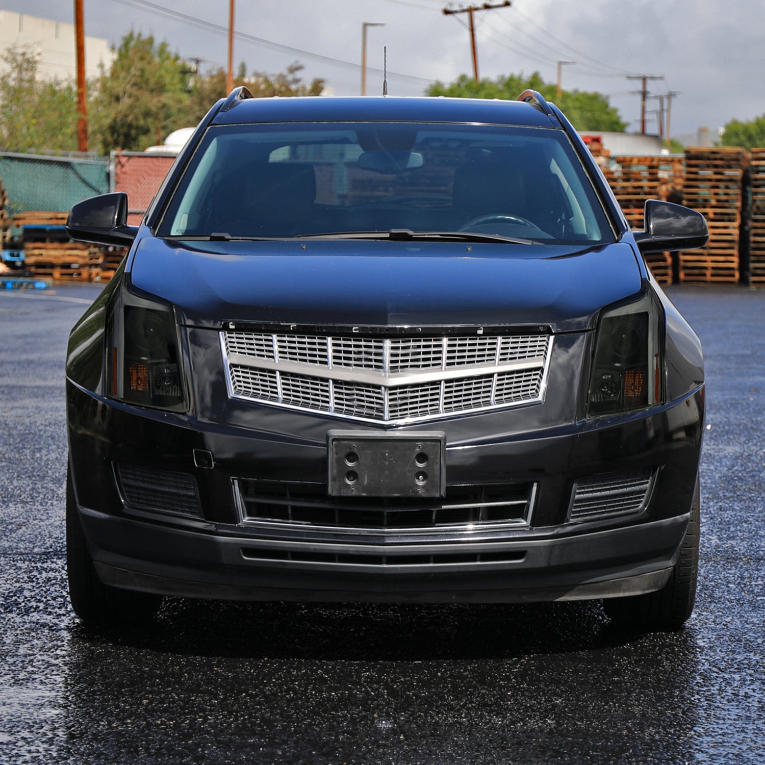 2010-2016 Cadillac SRX Projector Headlights Turn Signal LED Bar Smoke