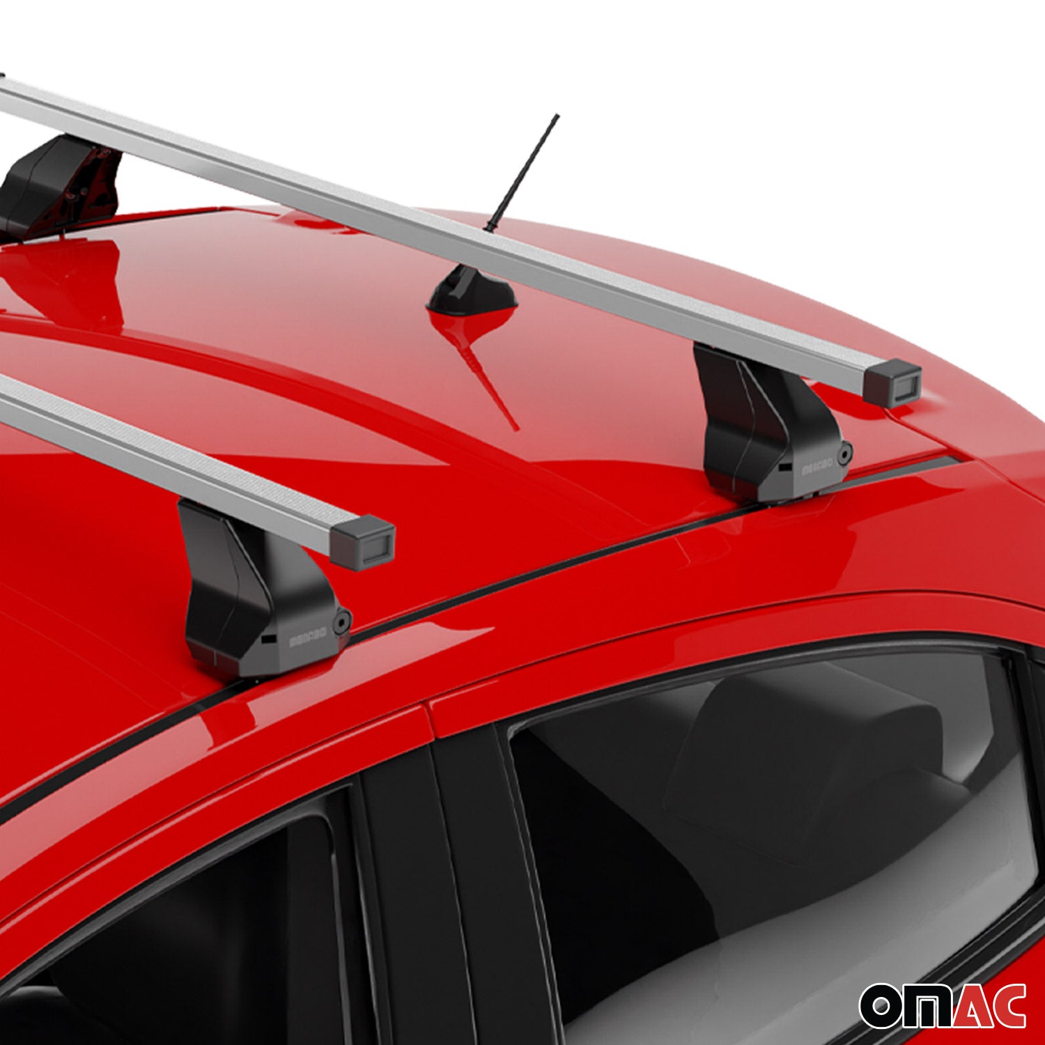 2020-2026 Porsche Taycan Roof Rack Cross Bars Silver