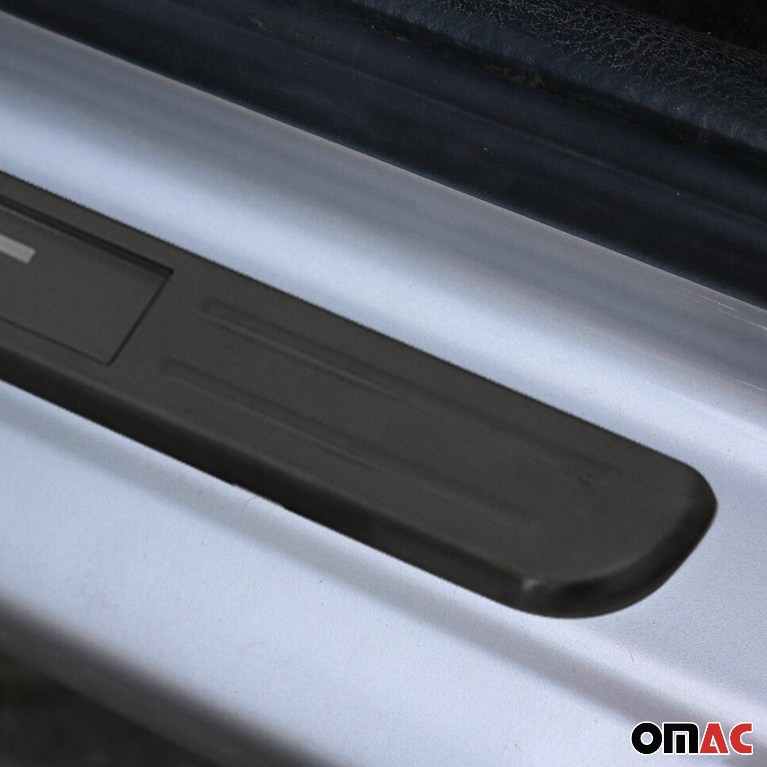 Jeep Door Sill Scuff Plate Illuminated Brushed Stainless Steel Brushed Dark 4Pcs