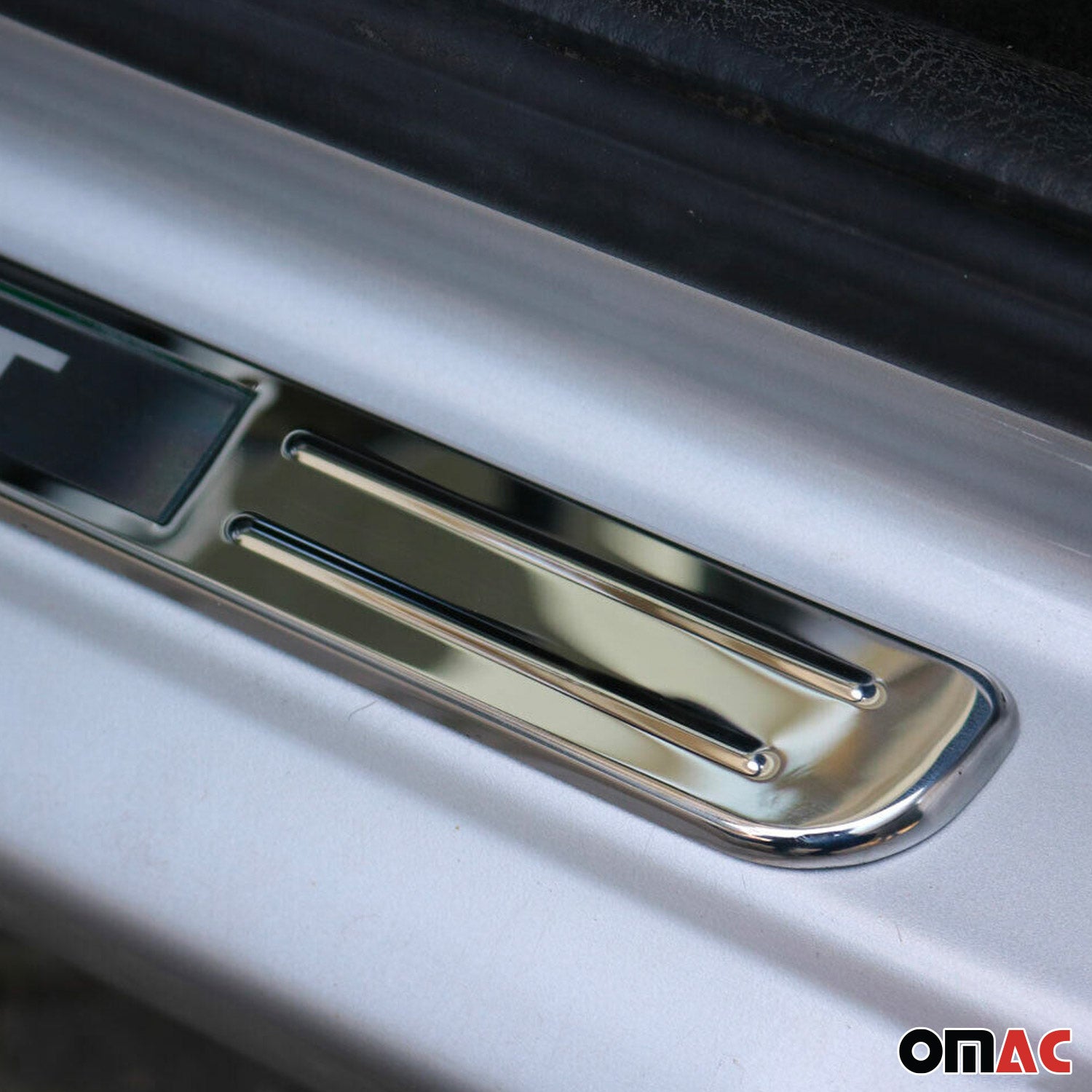Ford Focus Fiesta Door Sill Scuff Plate Illuminated Sport Stainless Steel Silver 4 Pcs