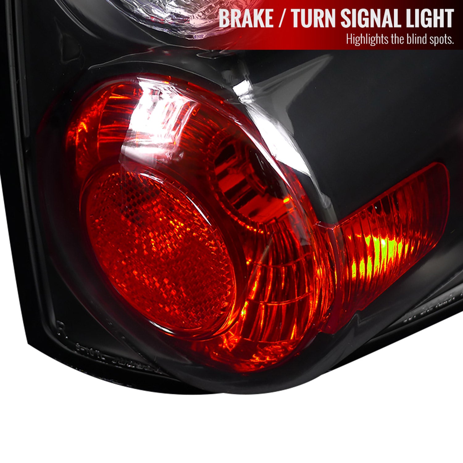 1994-2004 Chevy S10/ GMC Sonoma/ Isuzu Hombre Tail Lights Matte Black/Clear