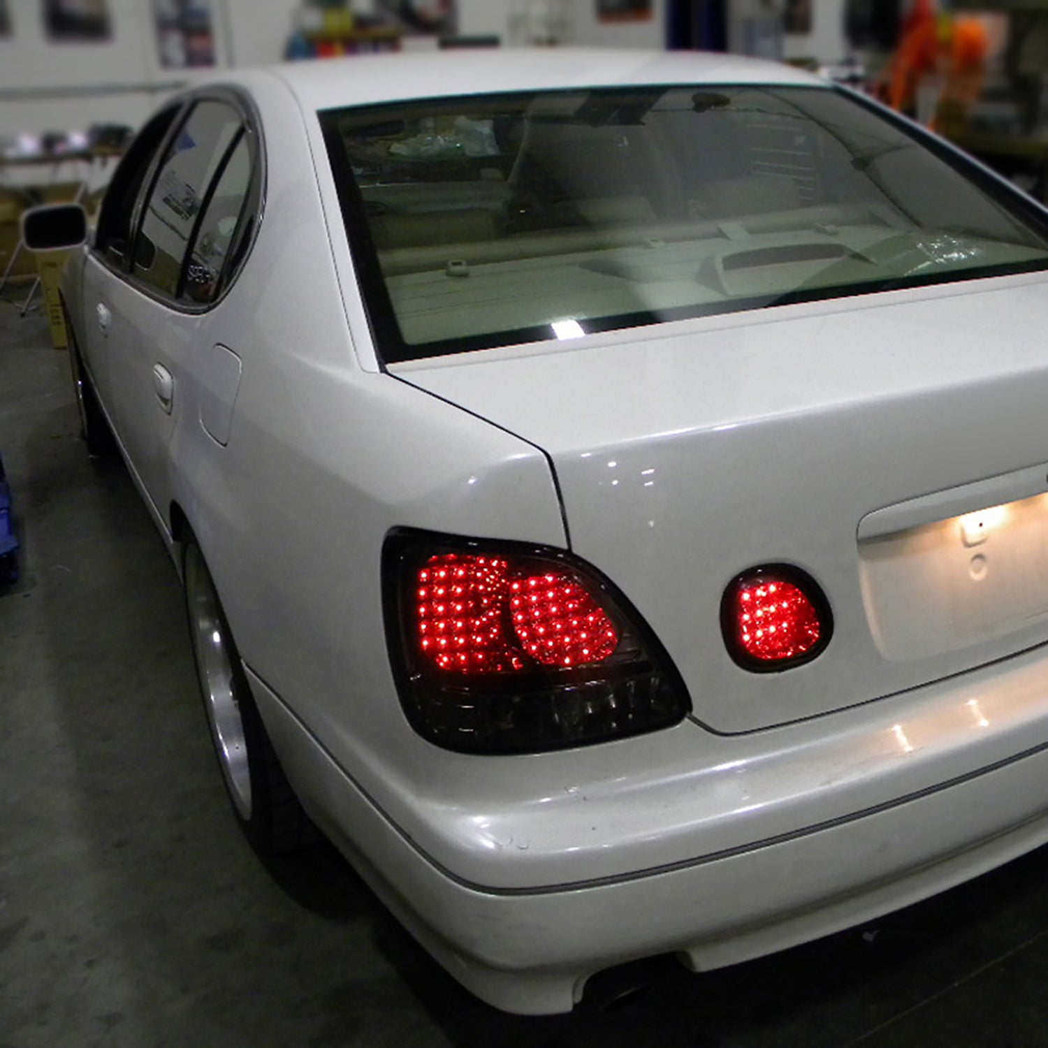 1998-2005 Lexus GS300/GS400/GS430 LED Trunk Lights Chrome Housing/Smoke Lens