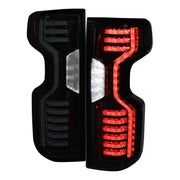 2019-2023 Chevy Silverado 1500/2500HD/3500HD LED Tail Lights Matt Black/Smoke