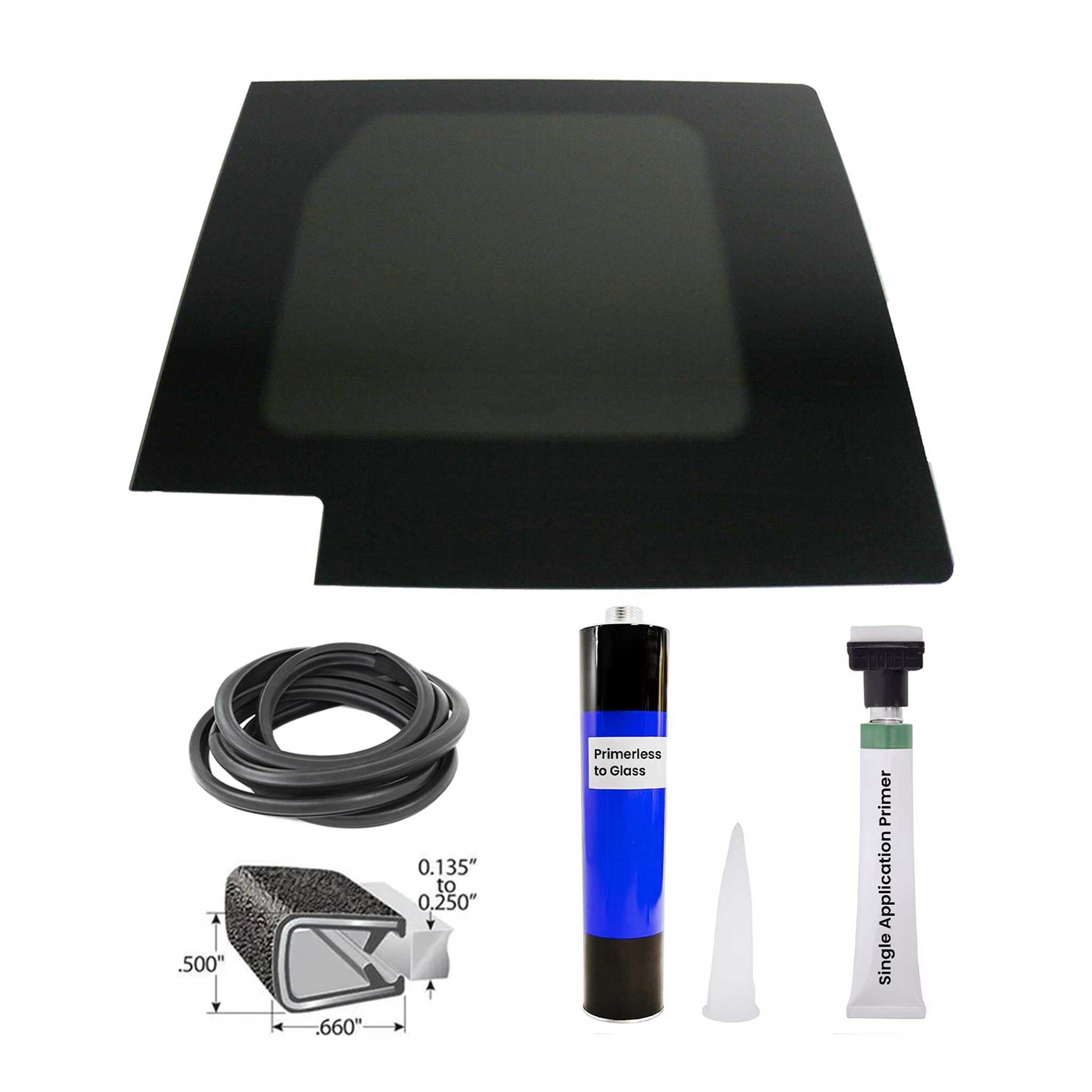 2014-2026 RAM ProMaster Window Glass Fit Kit Rear Left Side L3 Long