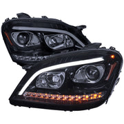 2006-2008 Mercedes Benz W164 ML Class LED Bar Headlights Signal Lights Smoke