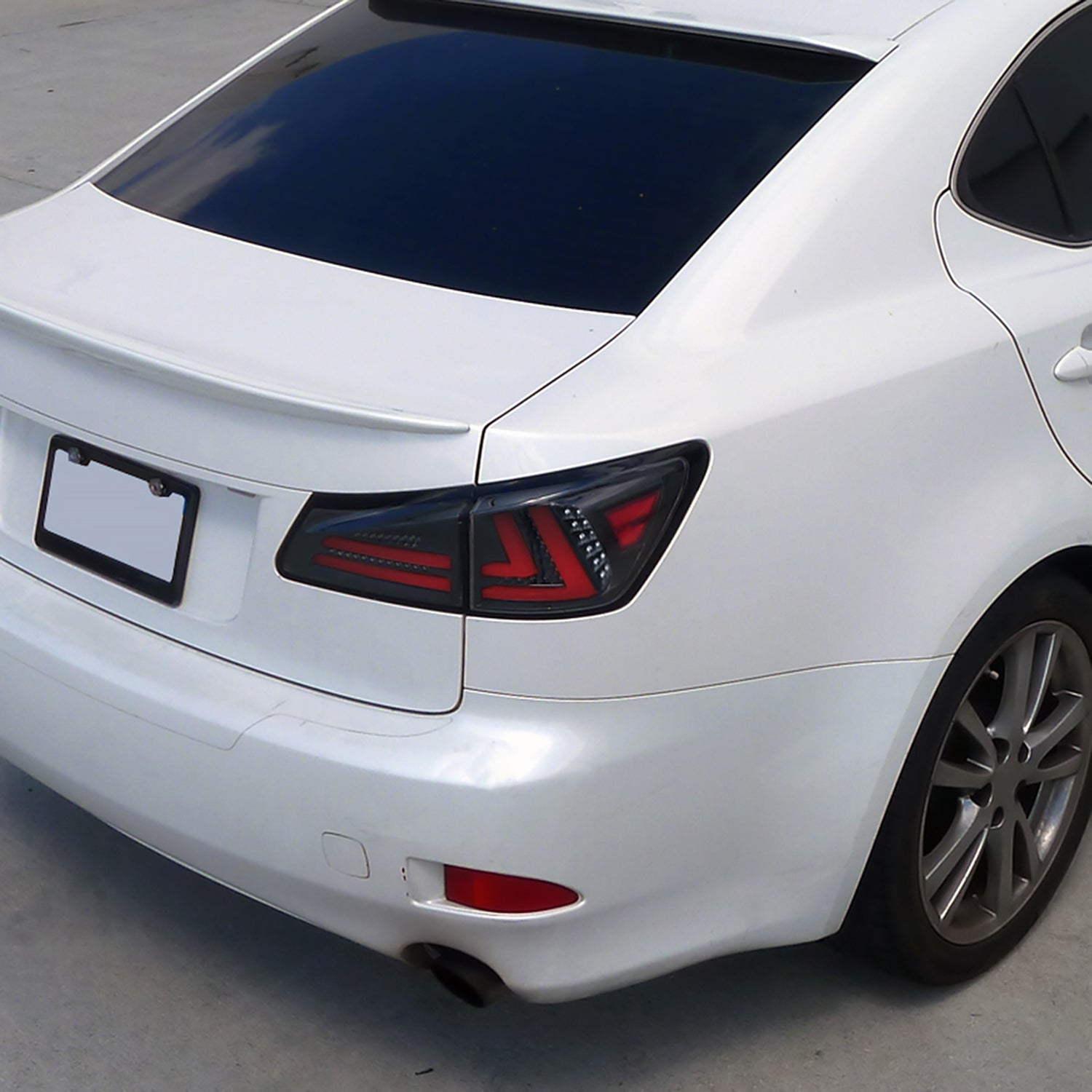 2006-2008 Lexus IS250/IS350 LED Tail Lights & Trunk Lights Black/Clear Lens